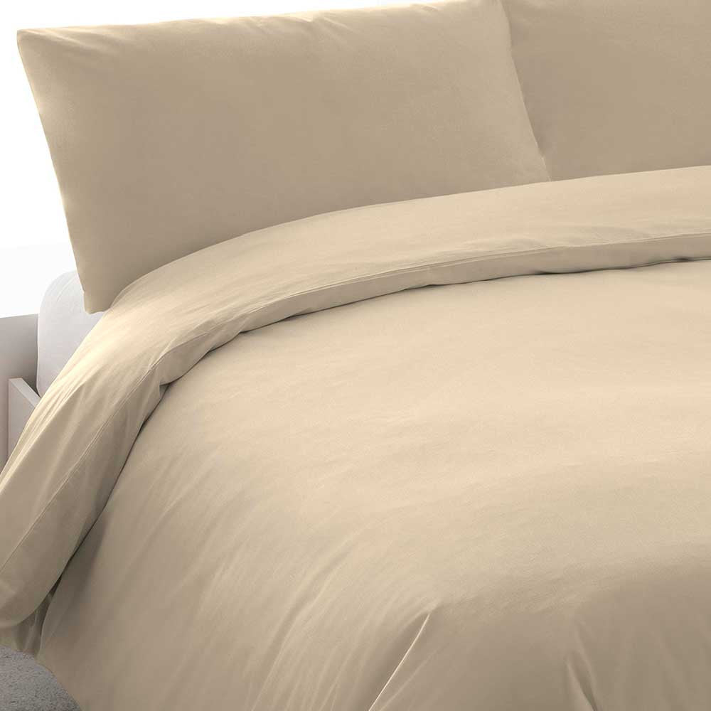 Capa de edredom lisa de algodão