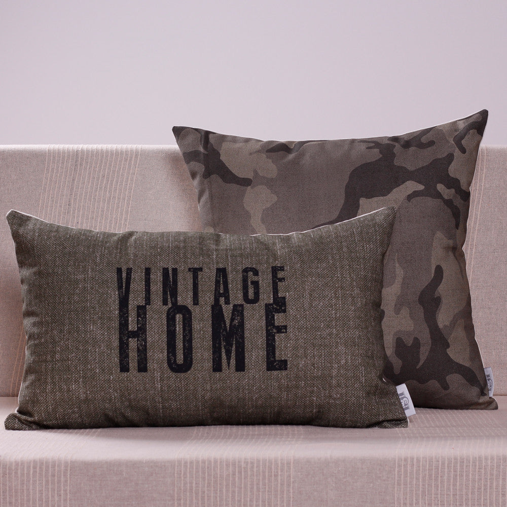 Conjunto de 2 capas de almofada camufladas