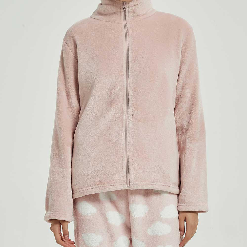 moletom de veludo rosa claro