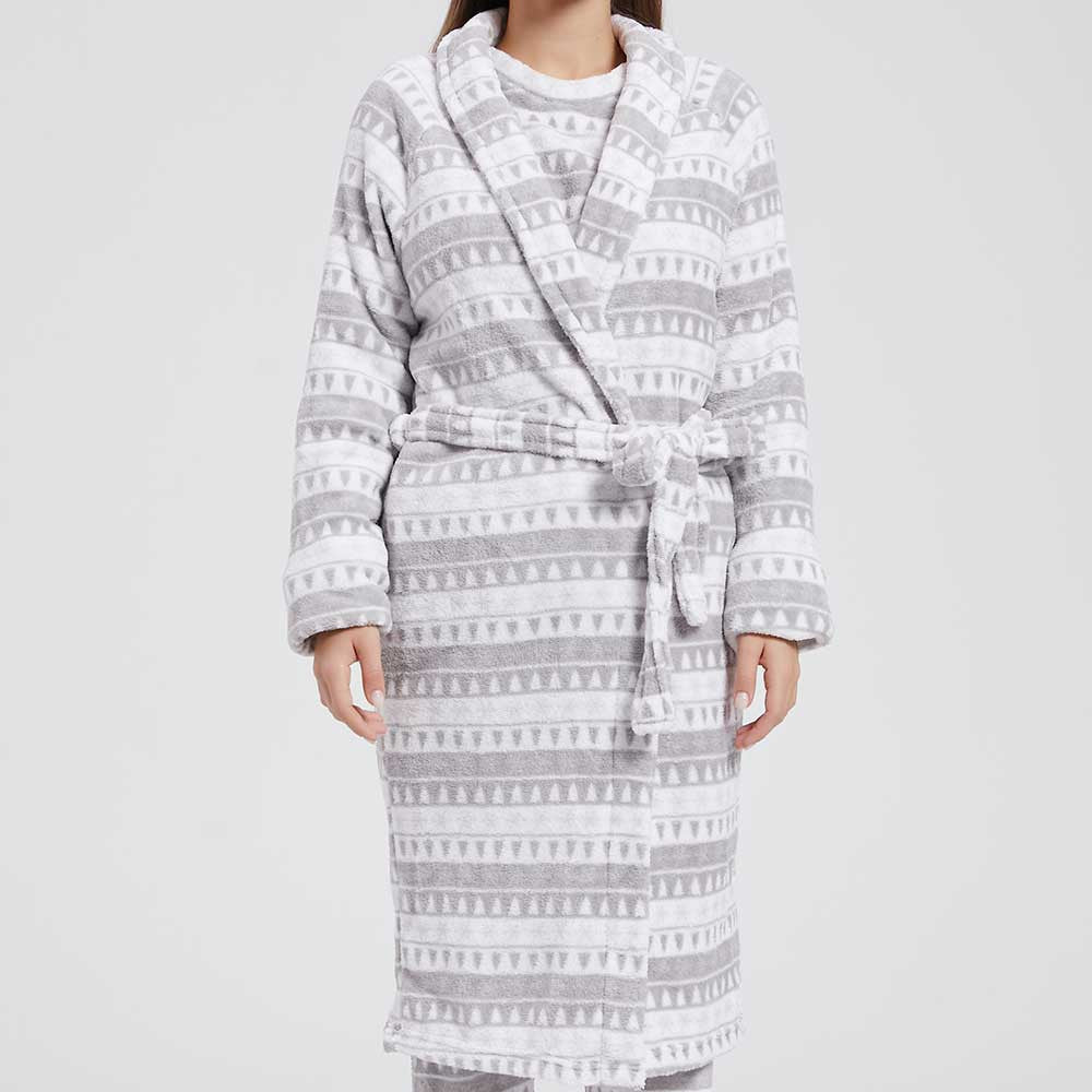 robe cinza Coral Paola