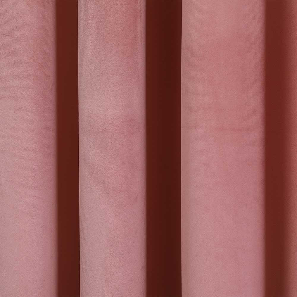 Cortina nova, veludo rosa claro