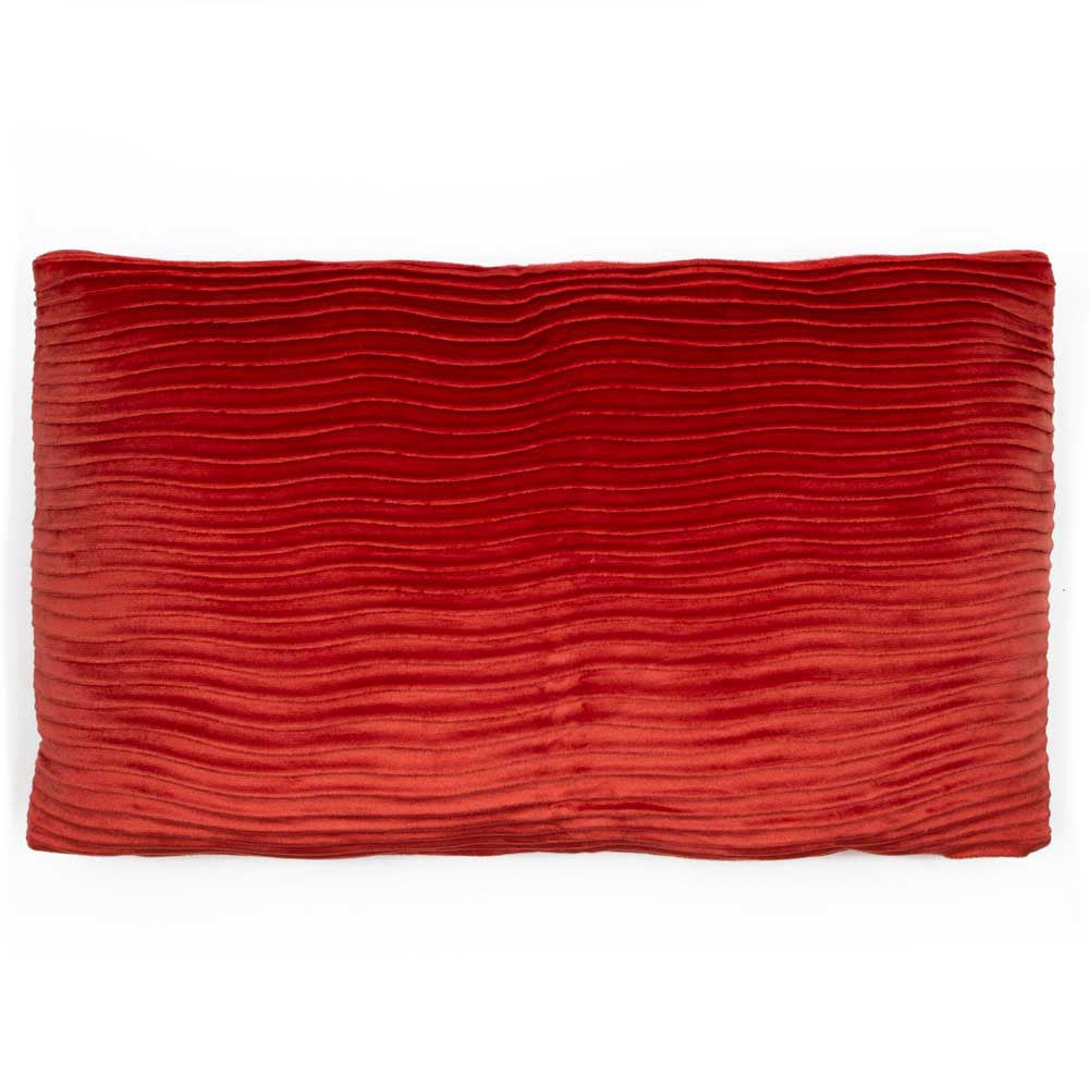 Almofada quadrada Ondas nova, em veludo liso, 50x50 cm - capa + enchimento