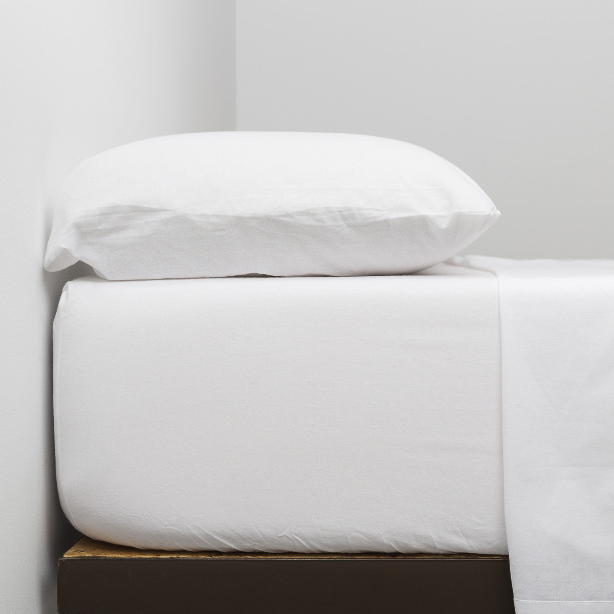 Jogo de lençóis de algodão orgânico branco