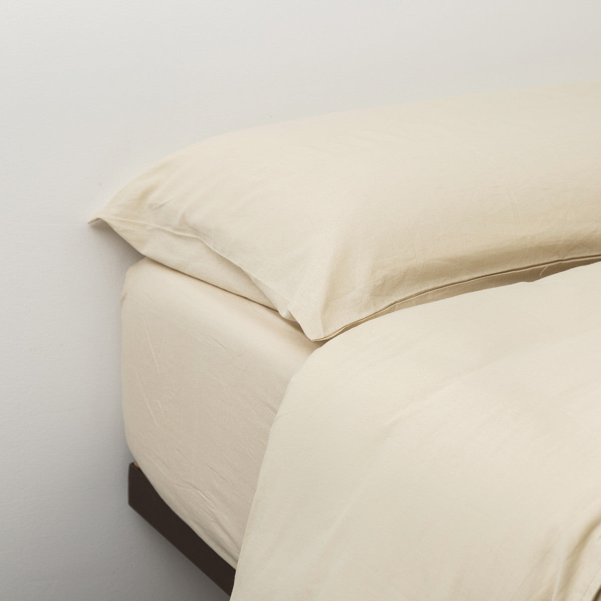 Capa de edredão algodão orgânico bege