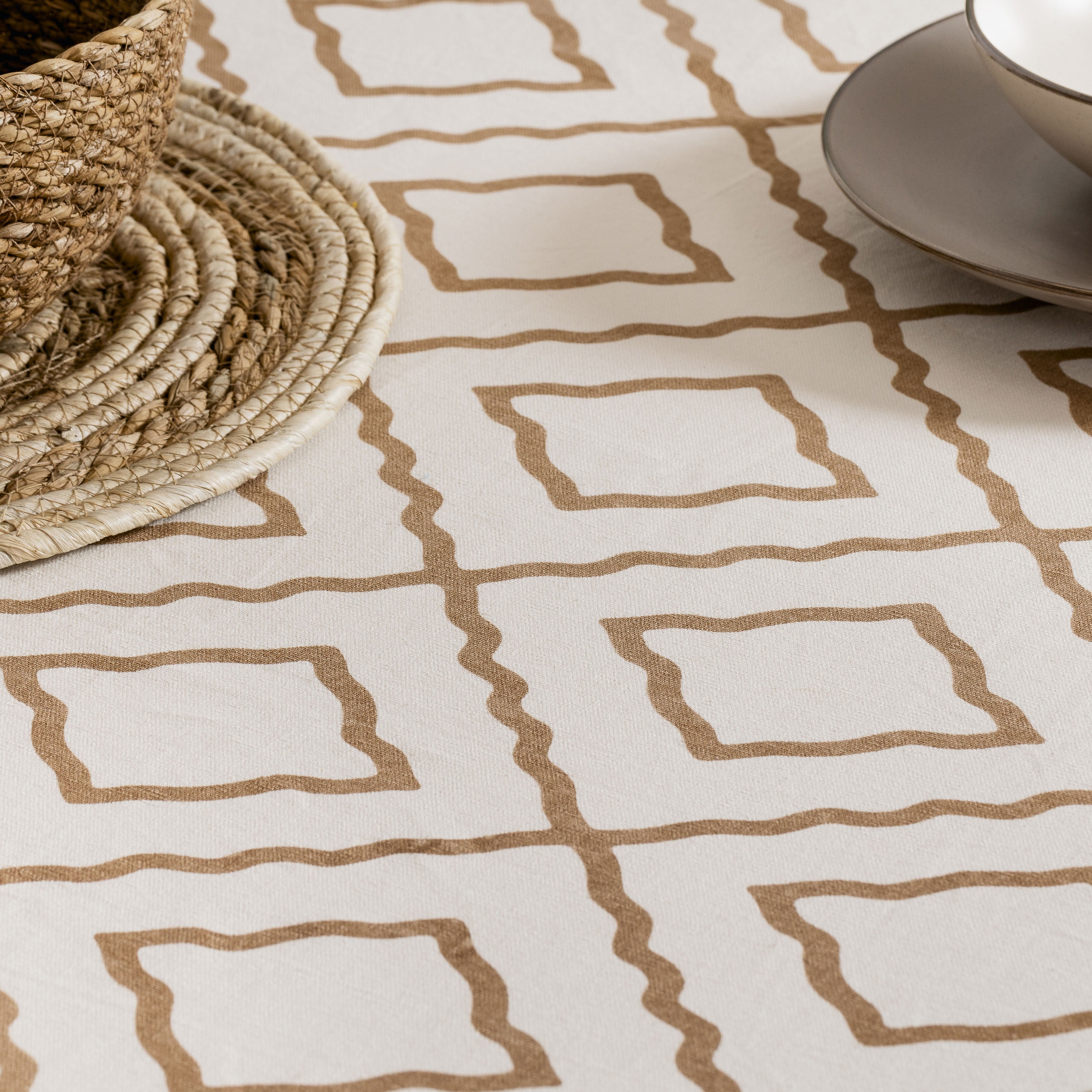 Toalha de mesa de algodão Ascepio Sand