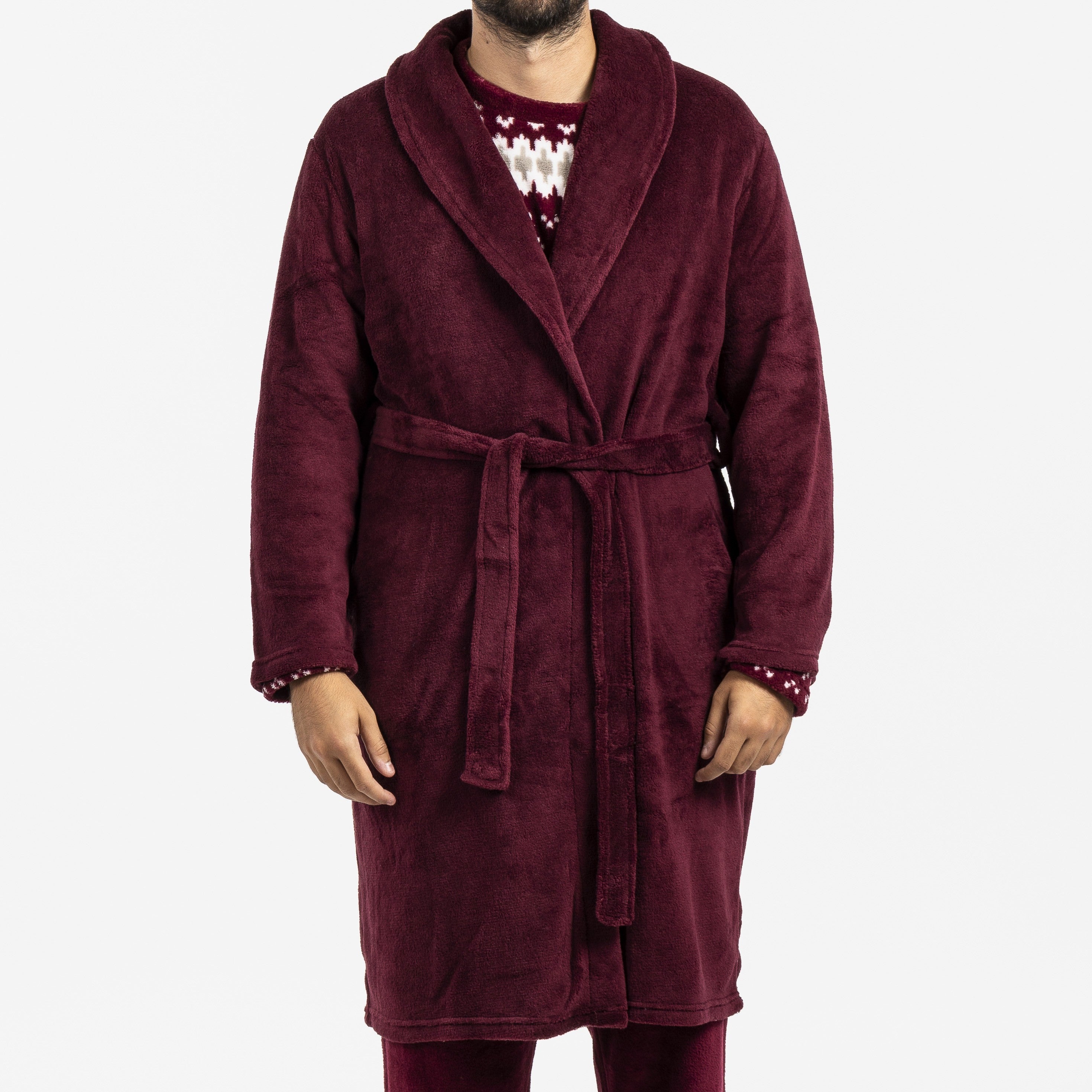 Roupão masculino coral