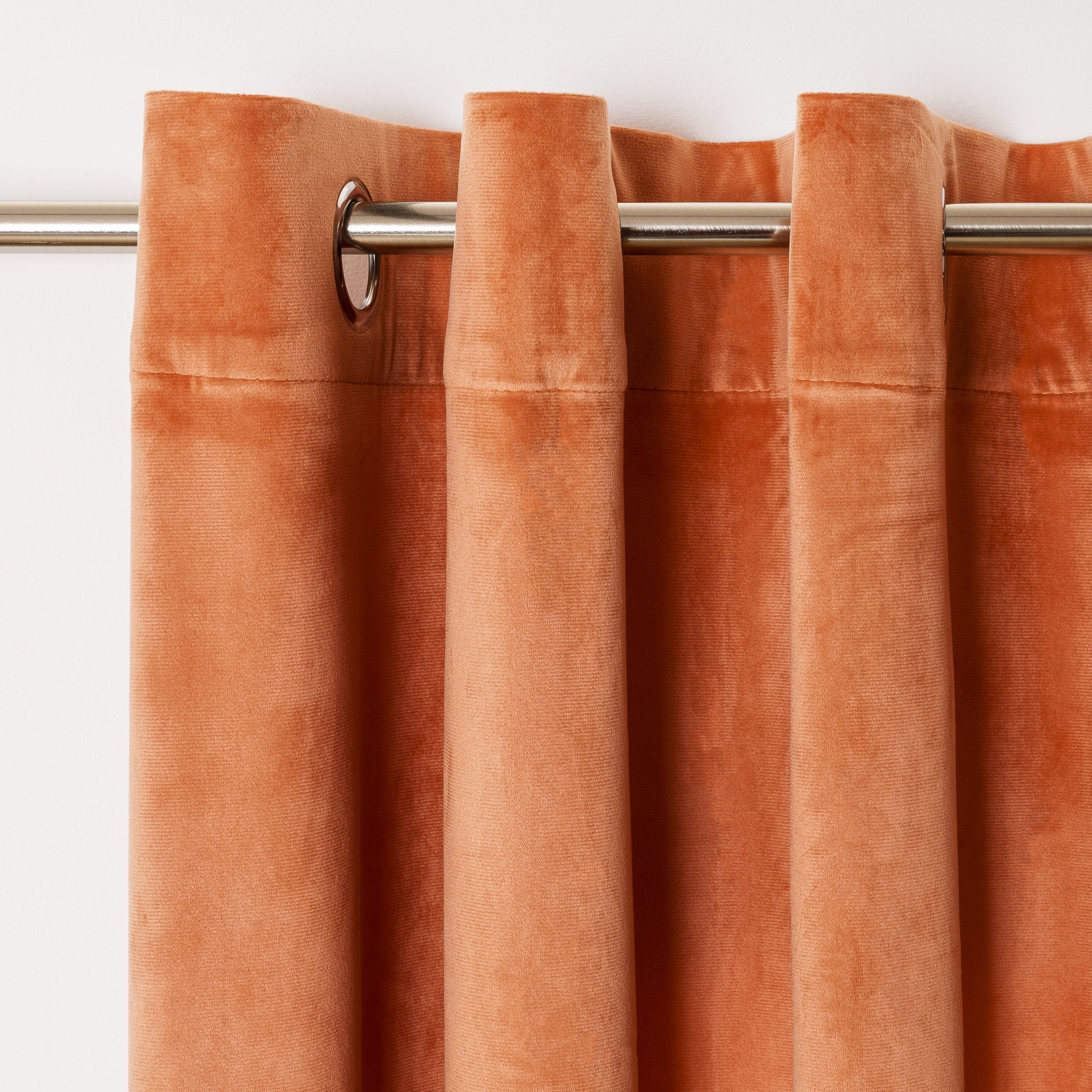 Nova cortina de veludo mandarim