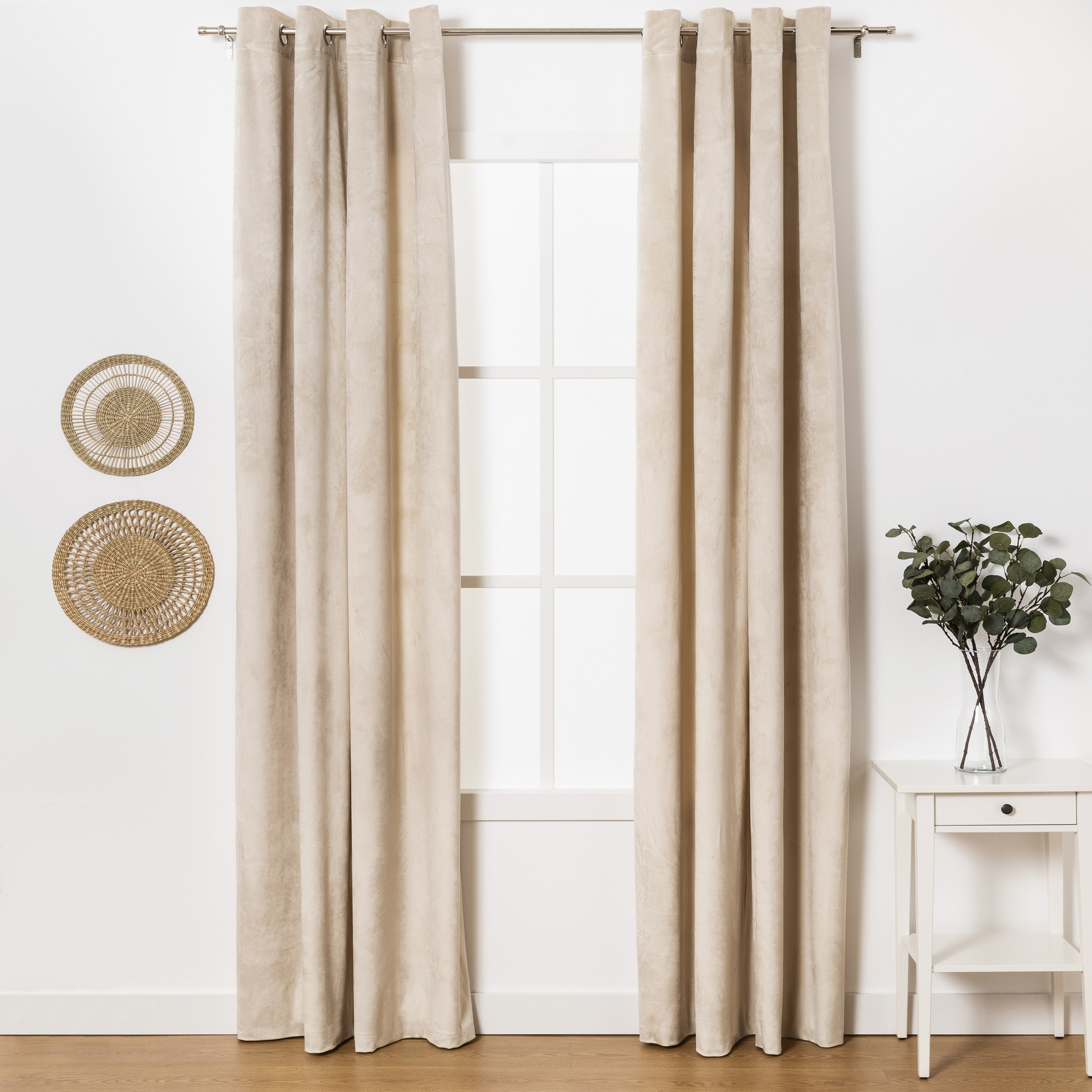 Cortina nova, veludo natural