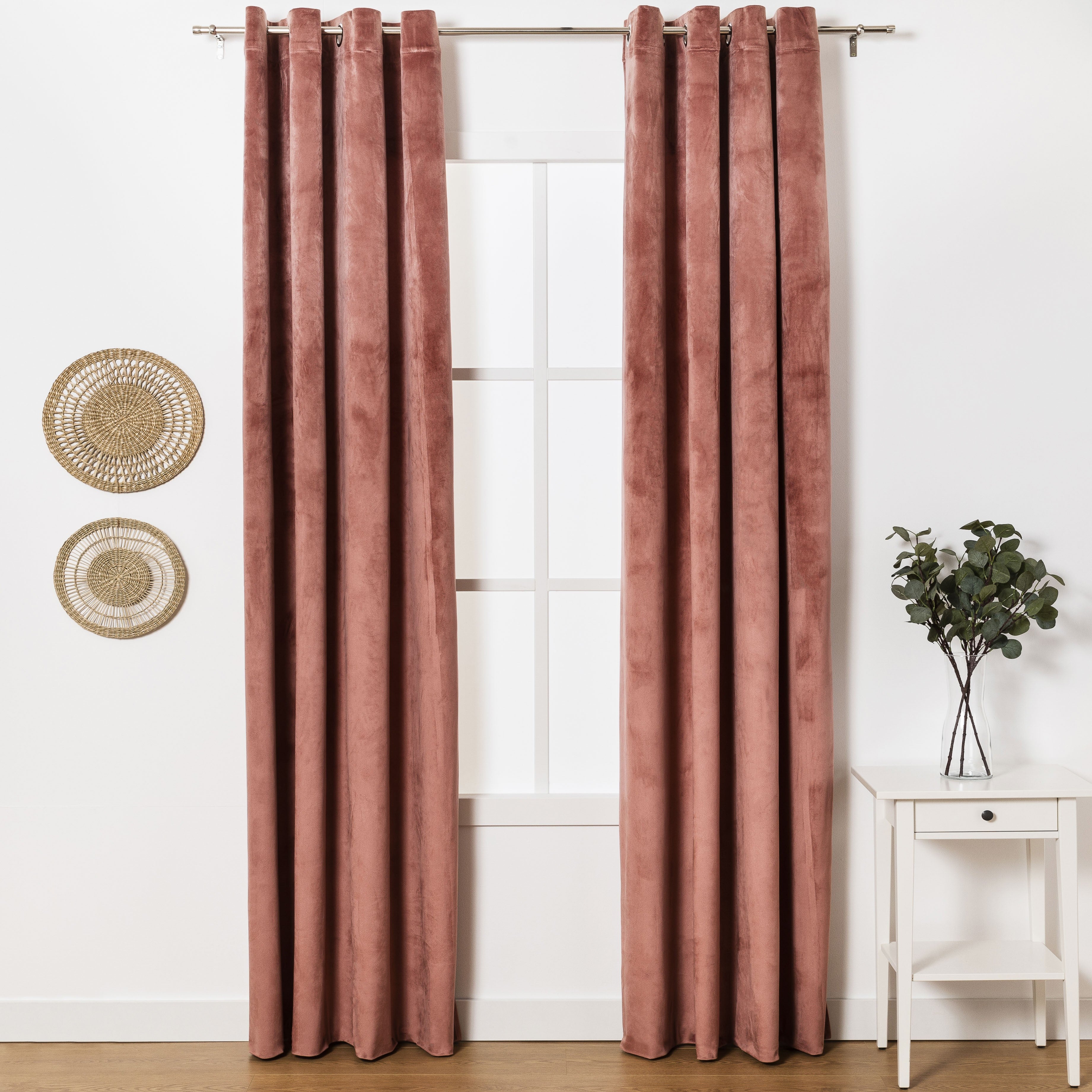 Cortina nova, veludo Marsala