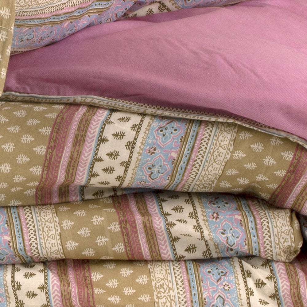 Capa de edredom Carmela Pink Single