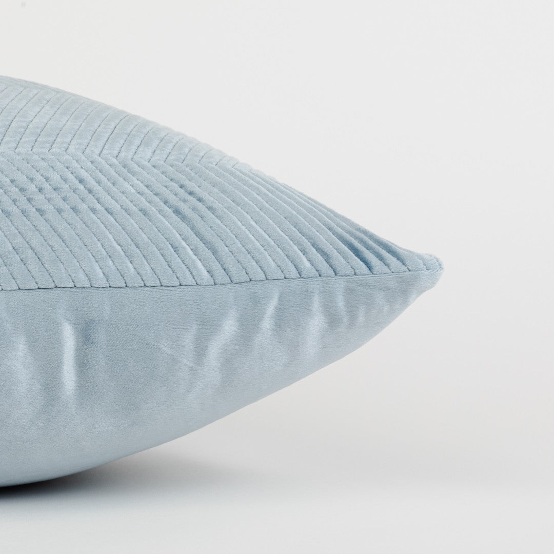 Almofada quadrada New Hungary, veludo liso, 50x50 cm - capa + enchimento