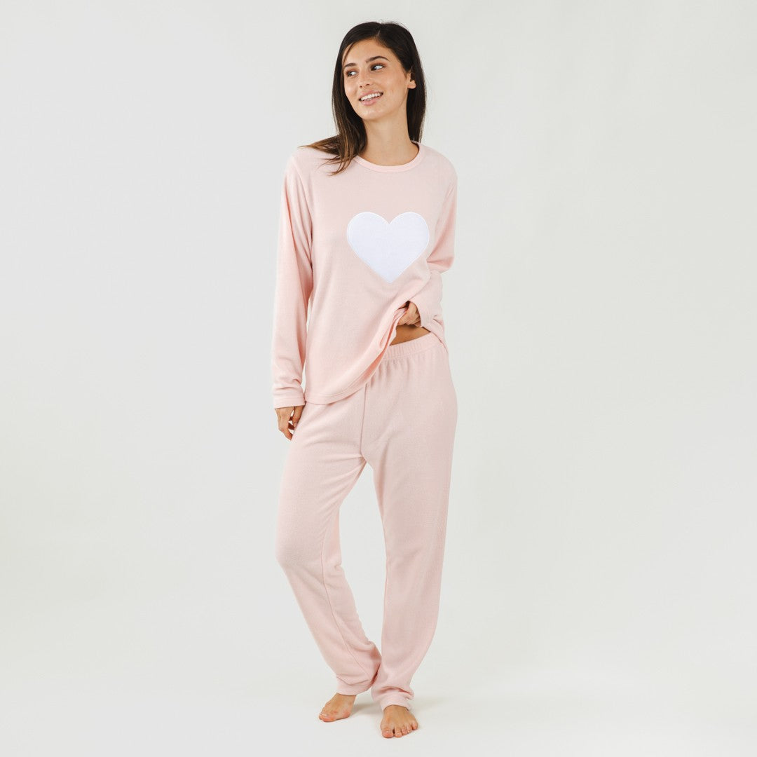 Pijama polar Praga rosa