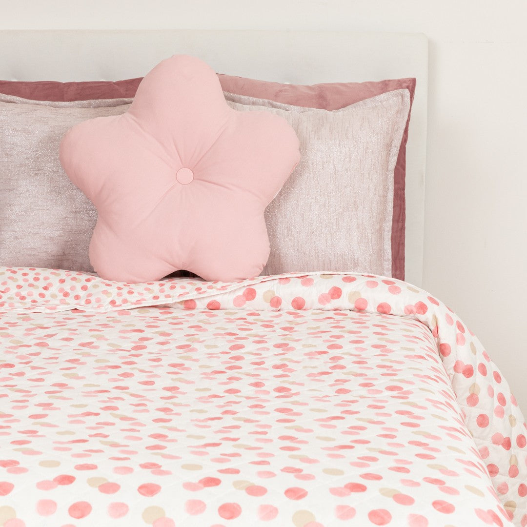 Colcha rosa Graciela