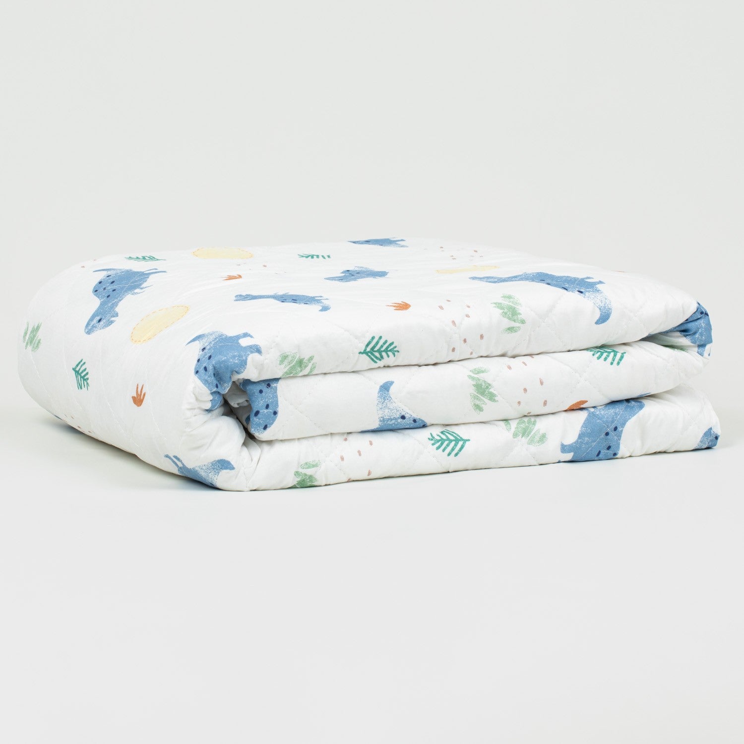 Colcha bouti Indigo dinosaur