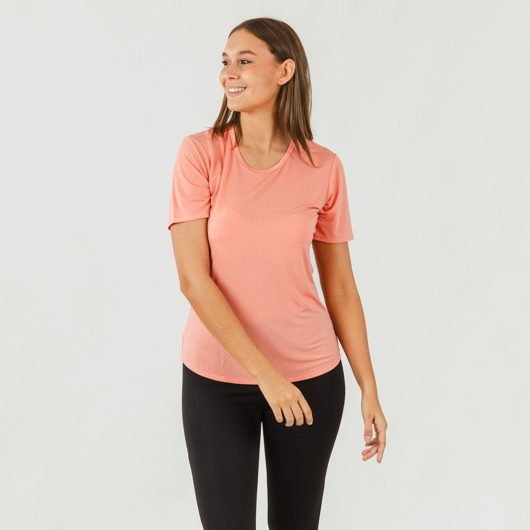 Conjunto esportivo feminino de leggings compridas laranja/preto