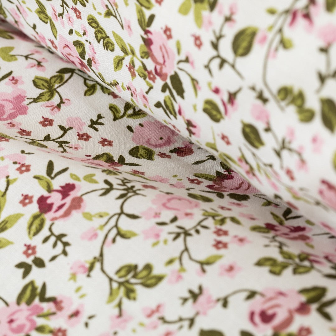 Capa nórdica de algodão rosa Pia