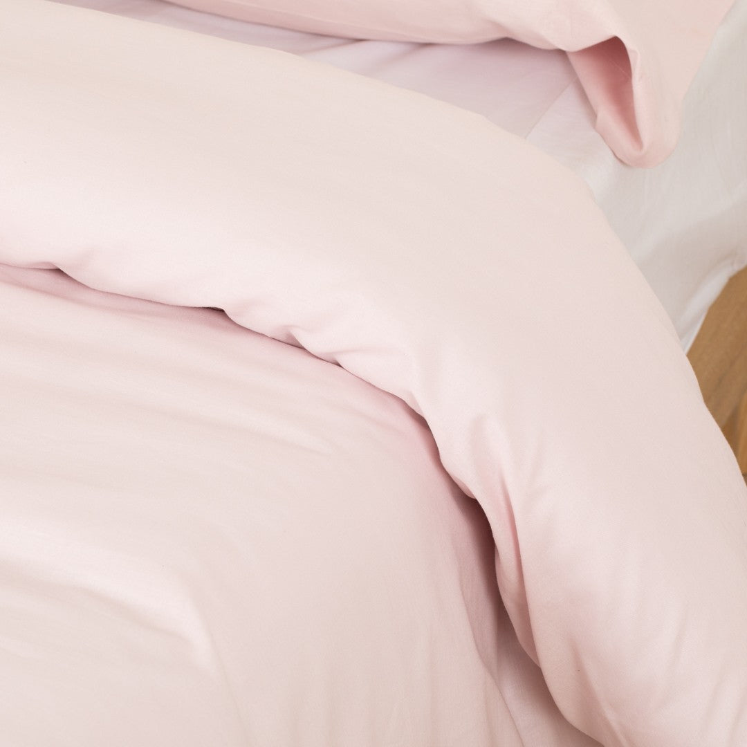 Capa de edredom lisa de algodão