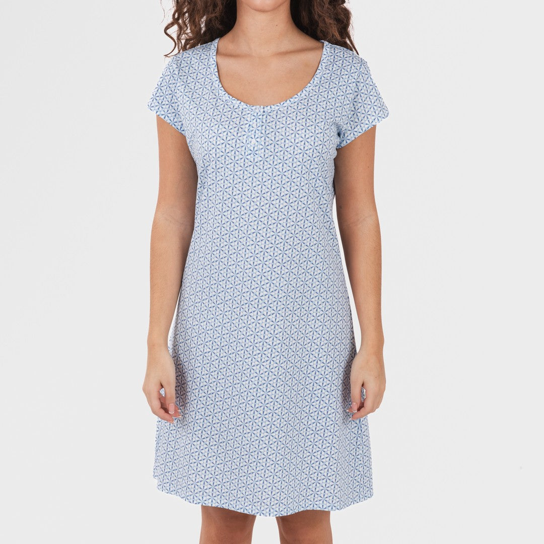 Blusa Timon de algodão azul claro