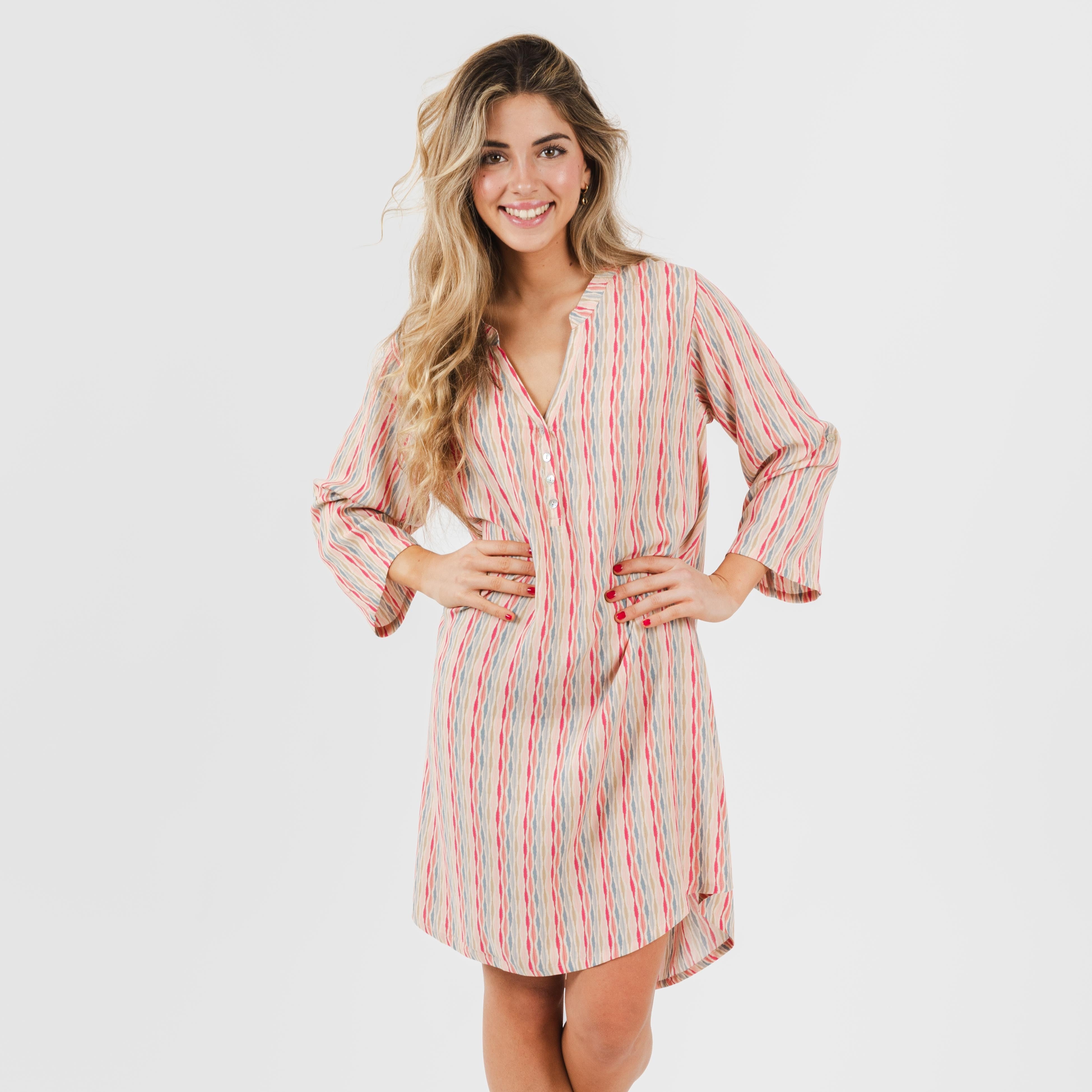 Camisola de viscose, villa rosa