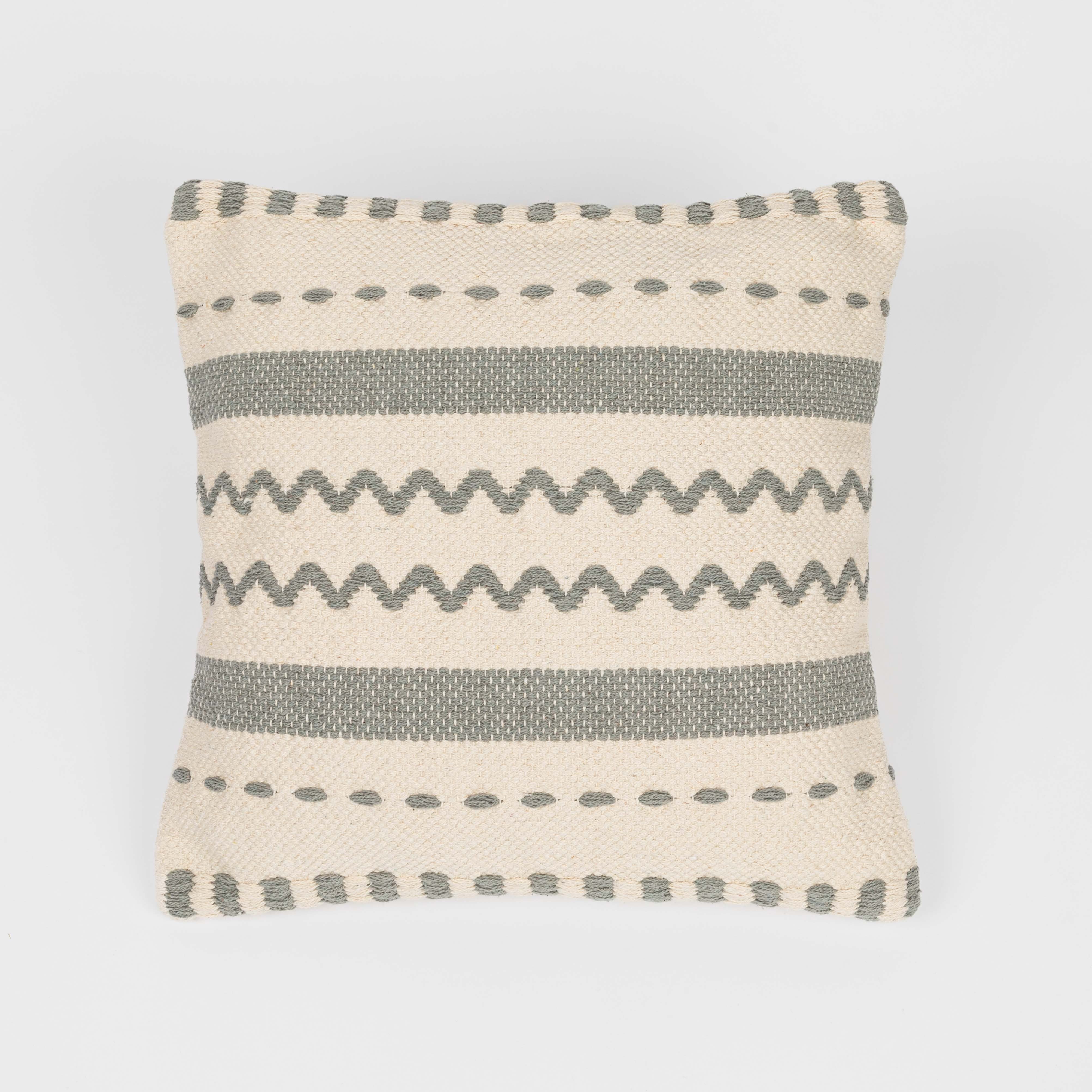 Almofada quadrada Leito em algodão 45x45 - capa + enchimento