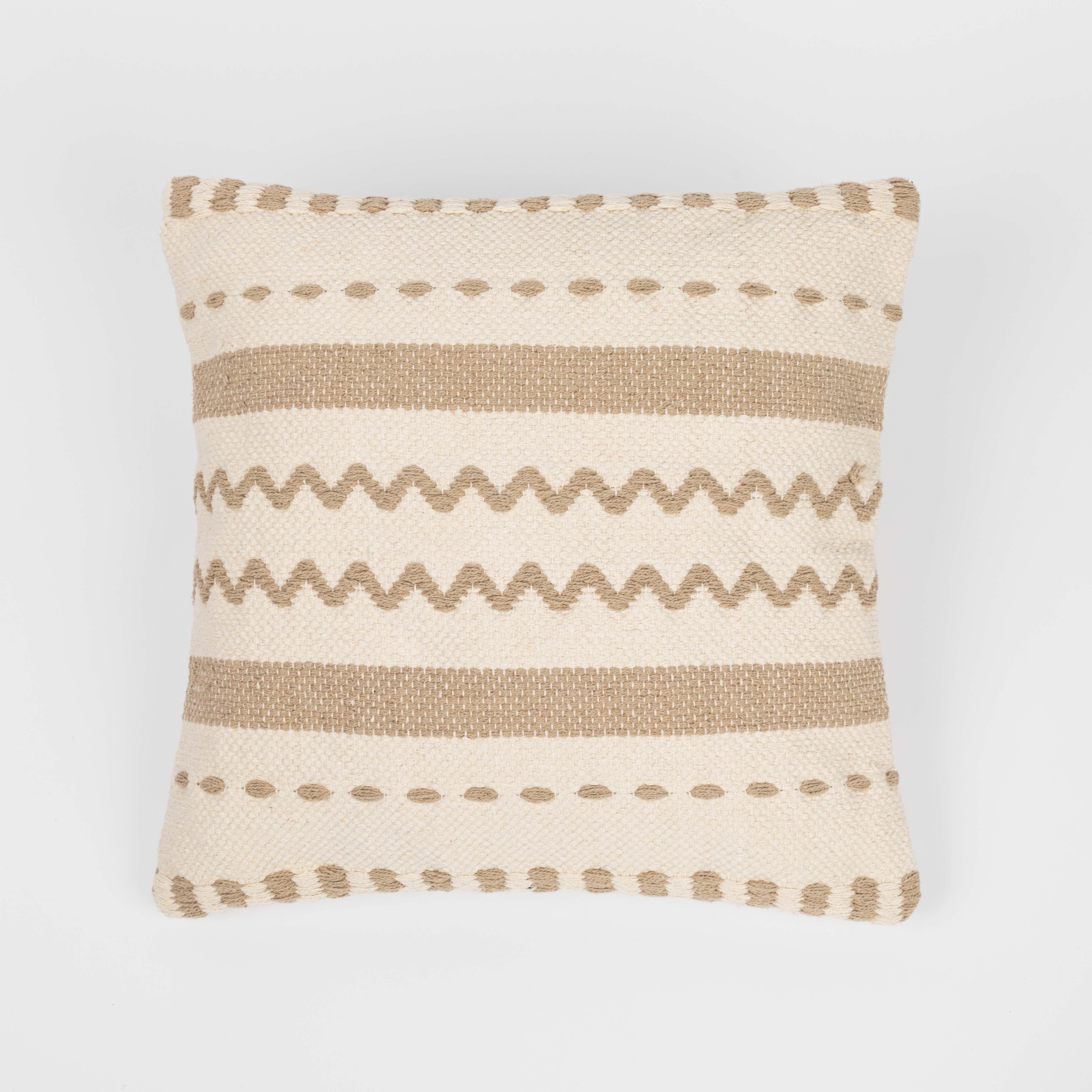 Almofada quadrada Leito em algodão 45x45 - capa + enchimento