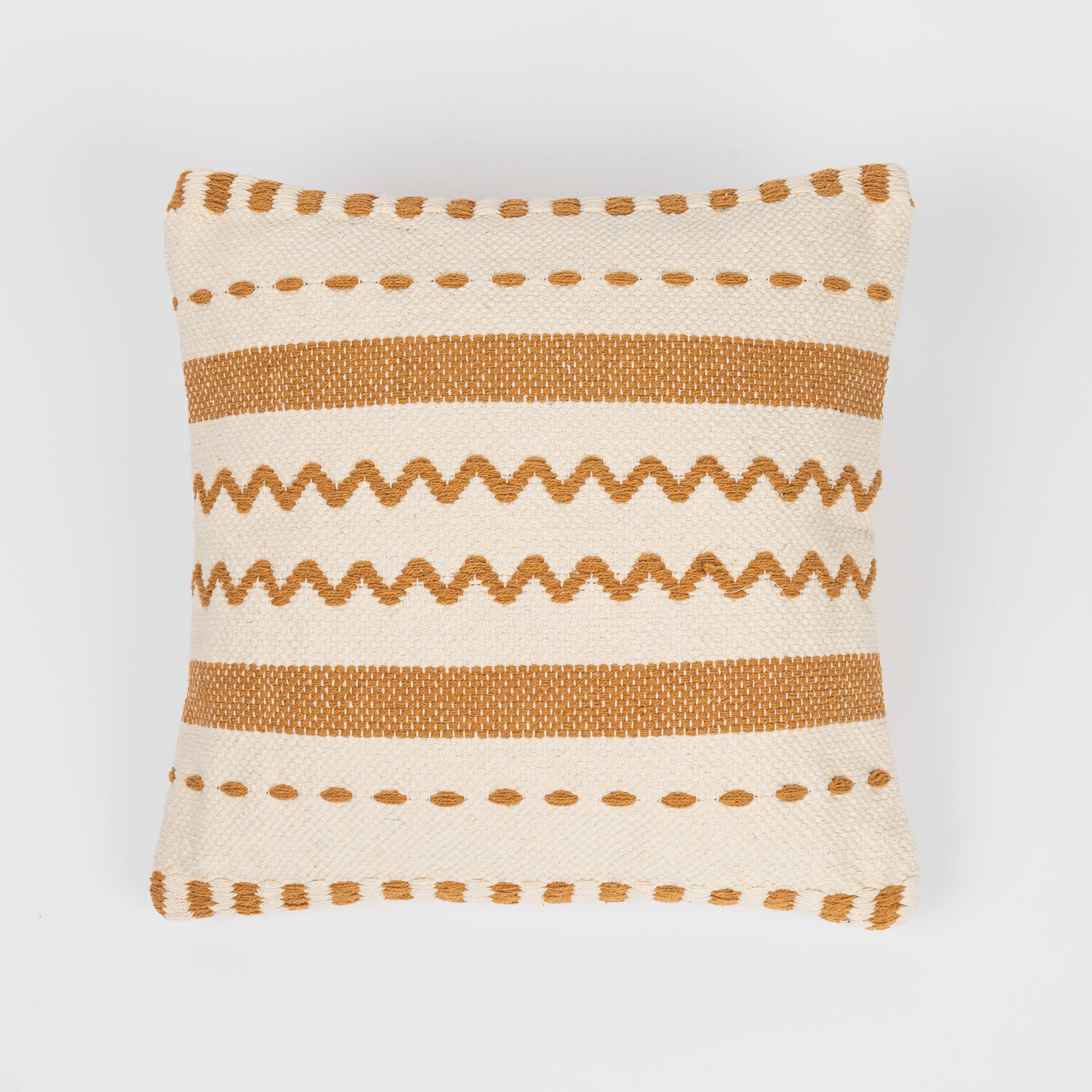 Almofada quadrada Leito em algodão 45x45 - capa + enchimento