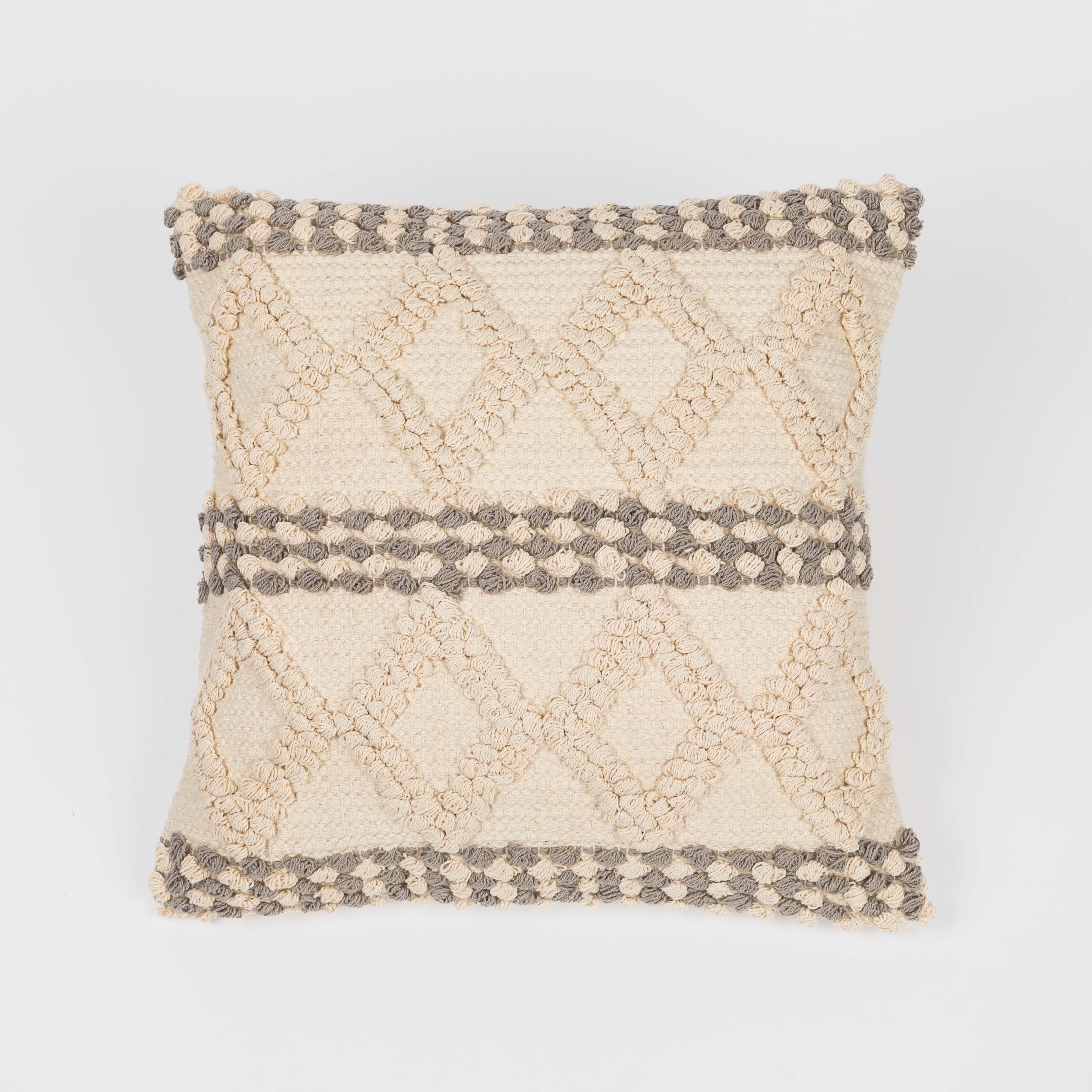 Almofada quadrada Basette em algodão 45x45 - capa + enchimento