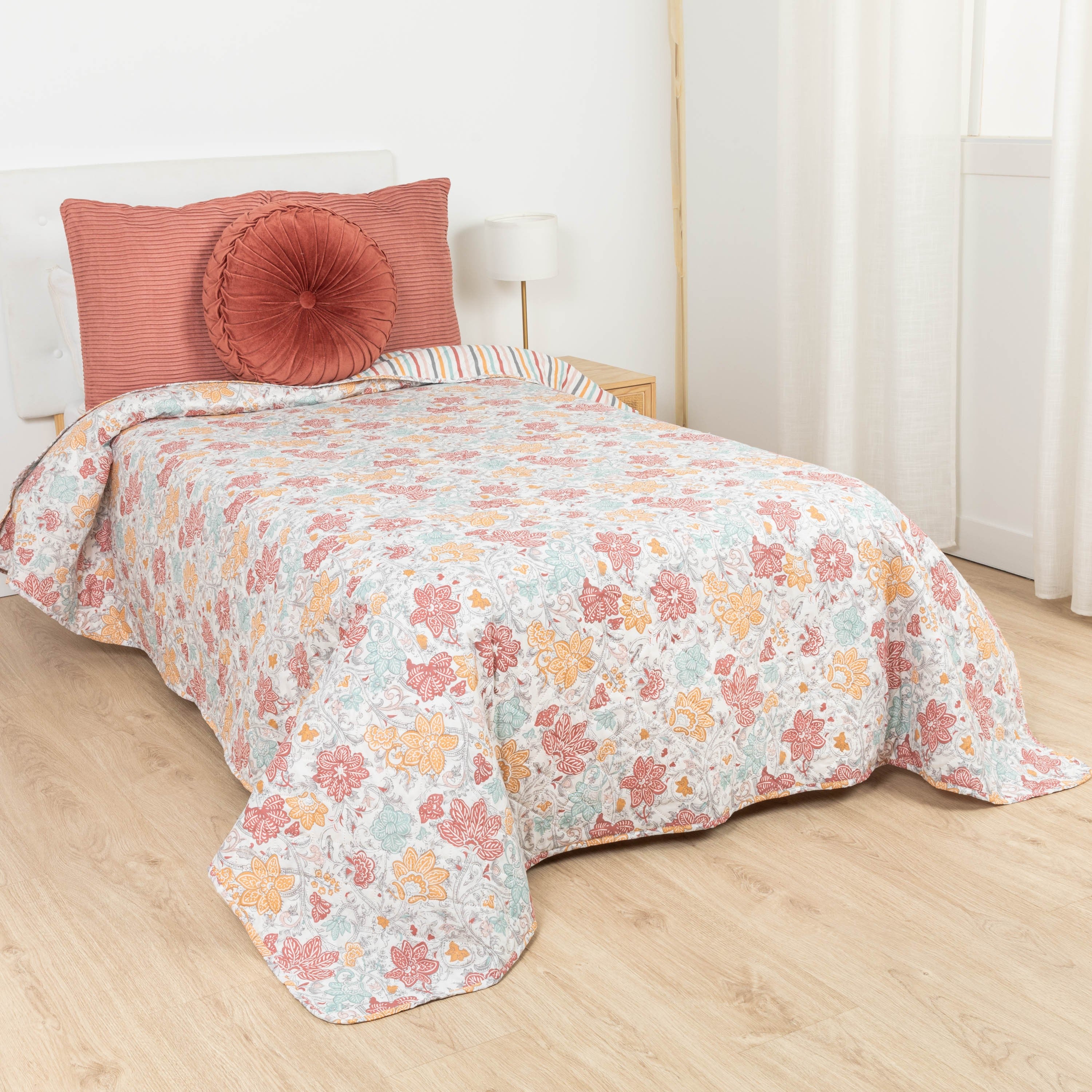 Colcha de cama Camellia bouti