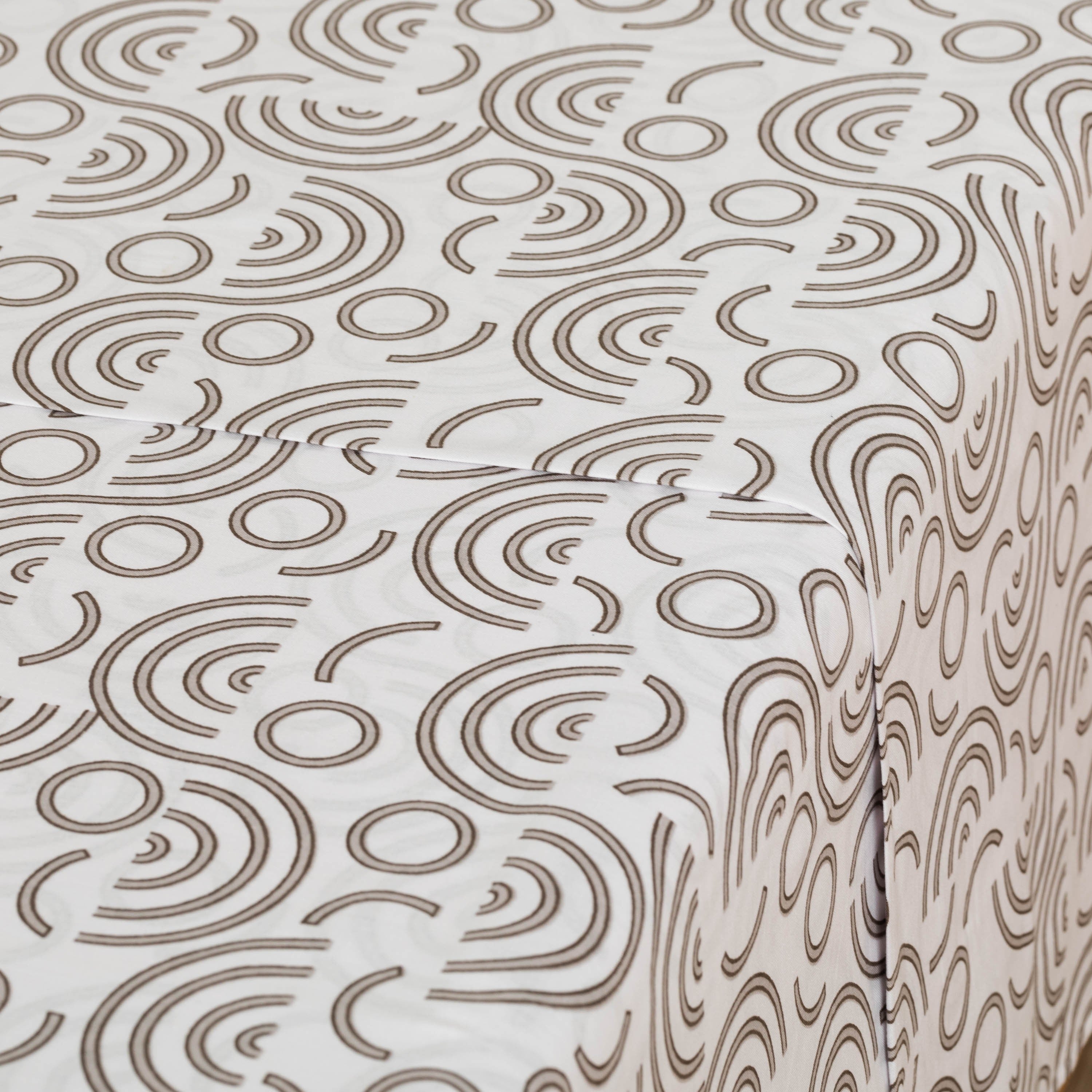 Conjunto de lençóis de algodão cinza Rubeus