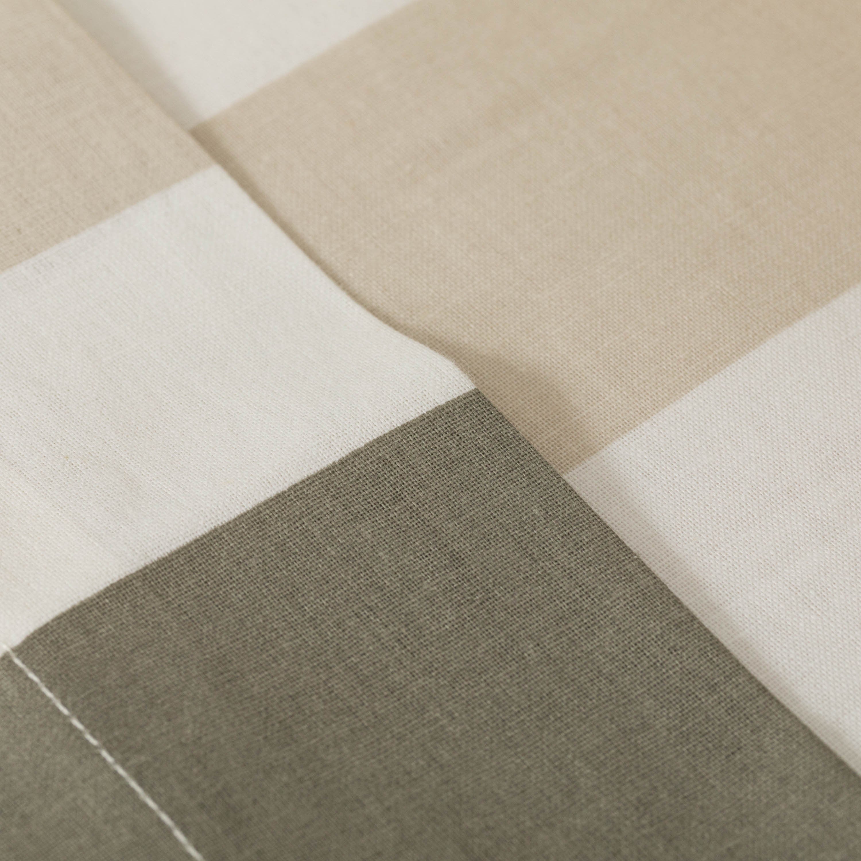 Jogo de lençóis de algodão Raya Calculta na cor verde sálvia