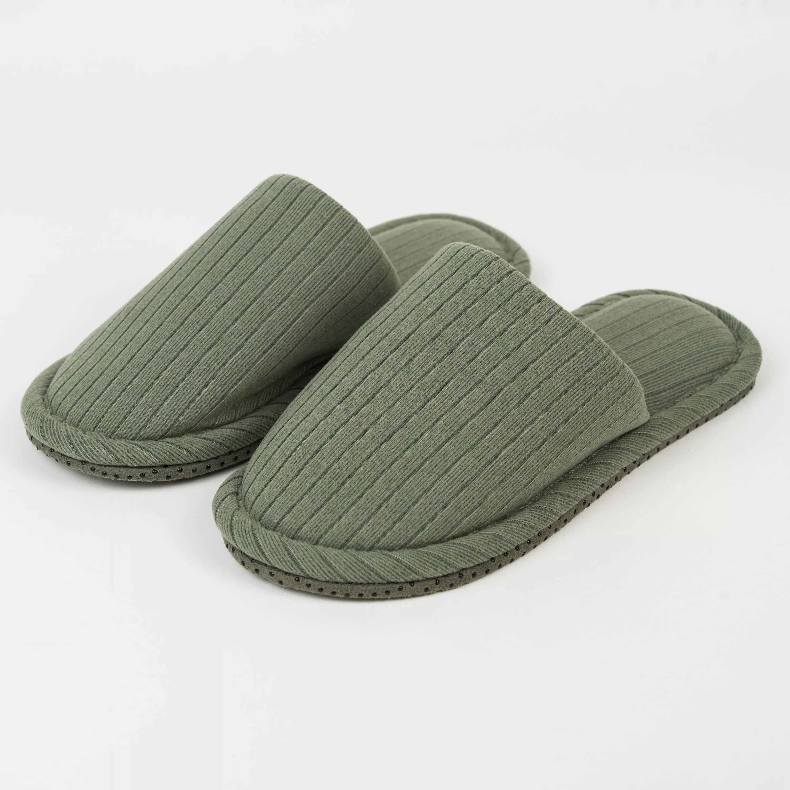 Chinelo Channel com listras largas lisas