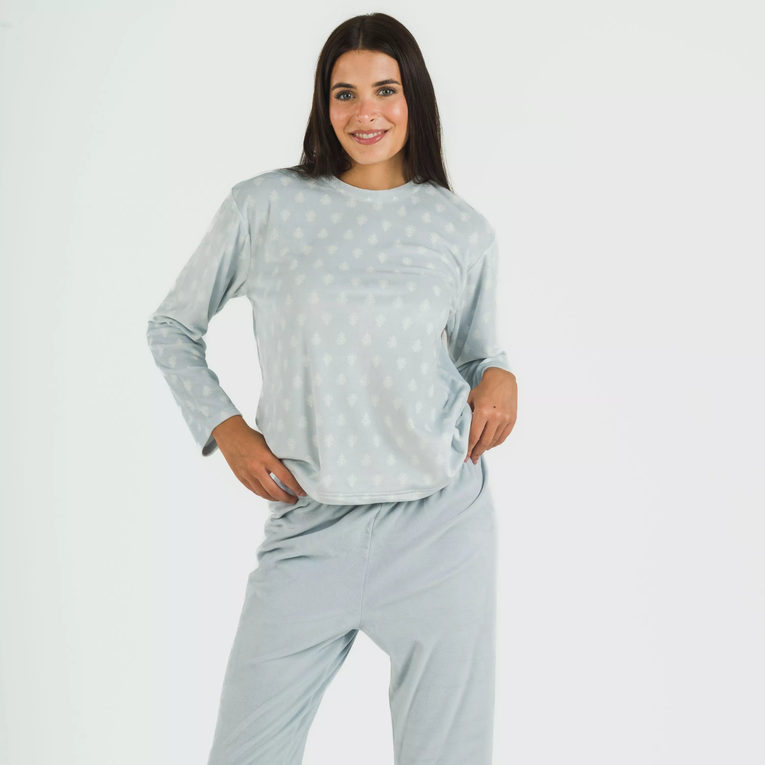 Pijama Nemo de veludo azul claro