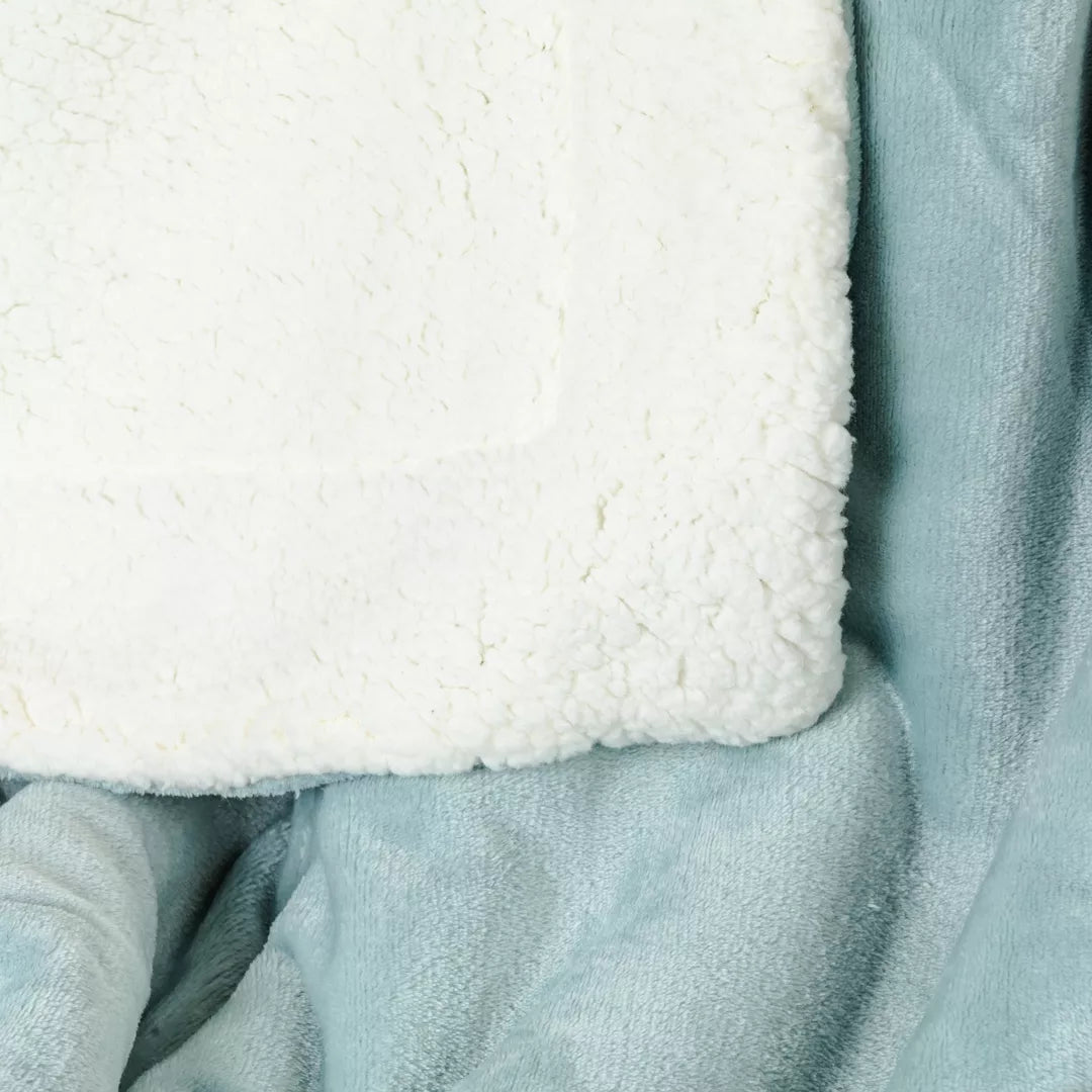 Manta VELUDO SHERPA VERDE TIFFANY