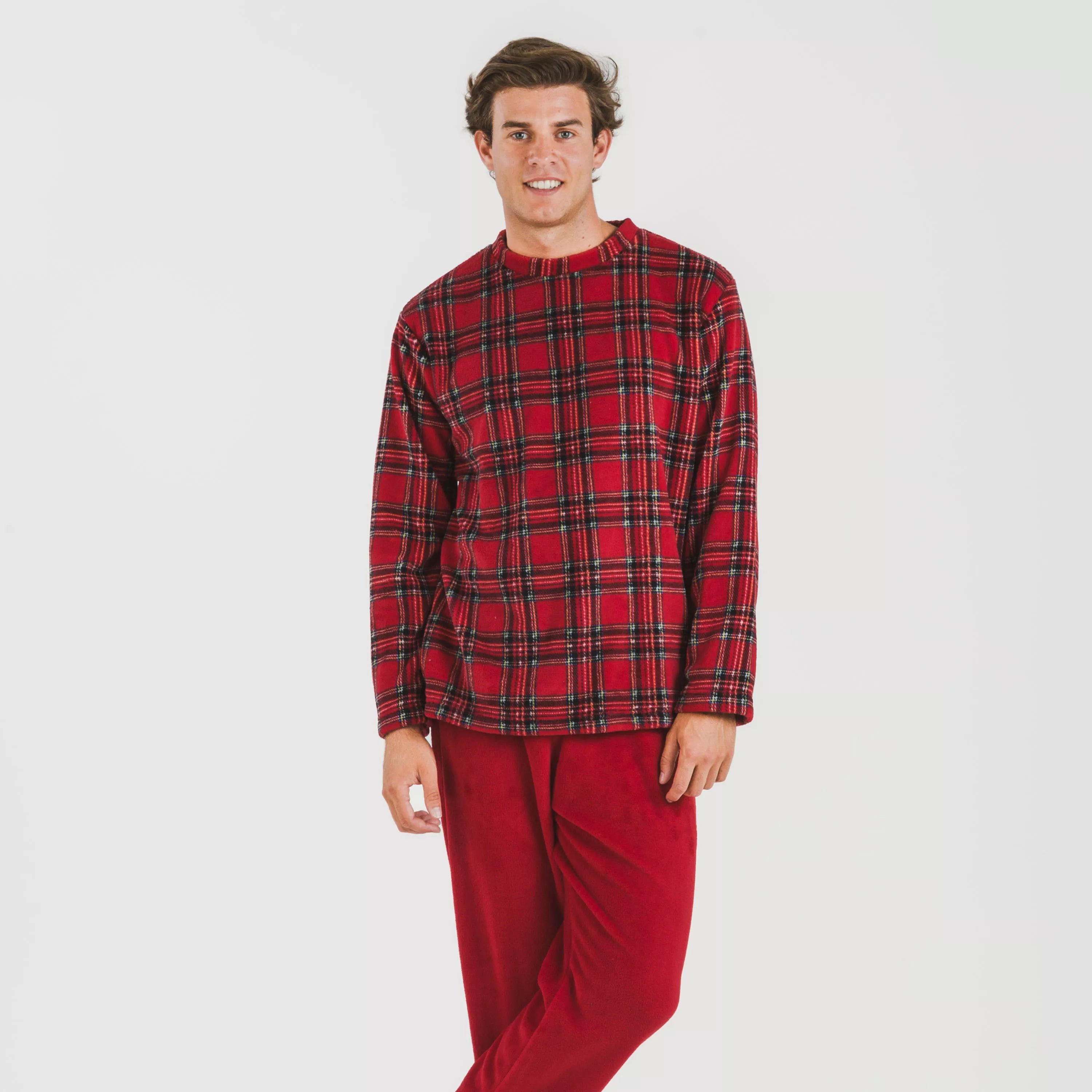 Pijama masculino coral Nicolas vermelho