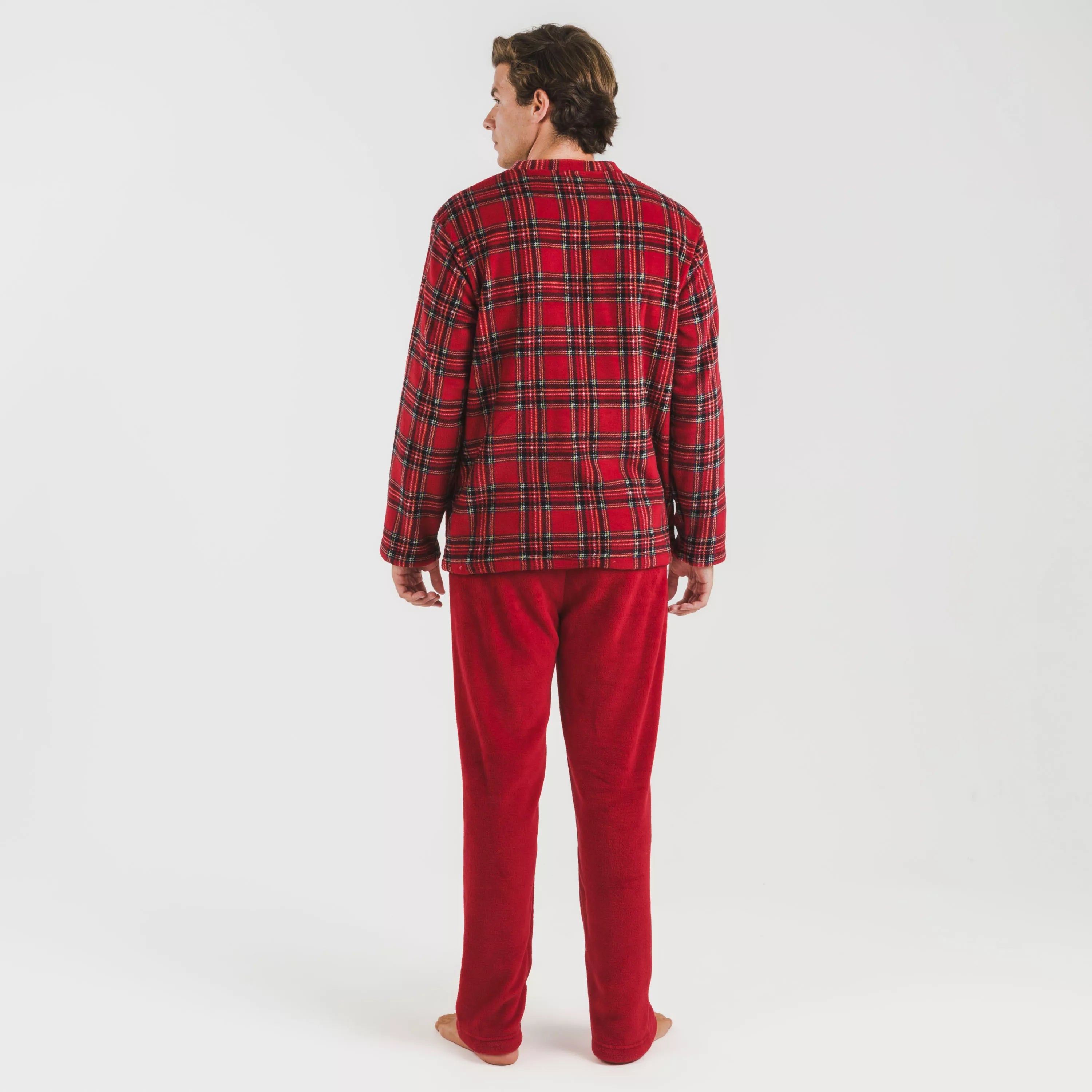 Pijama masculino coral Nicolas vermelho