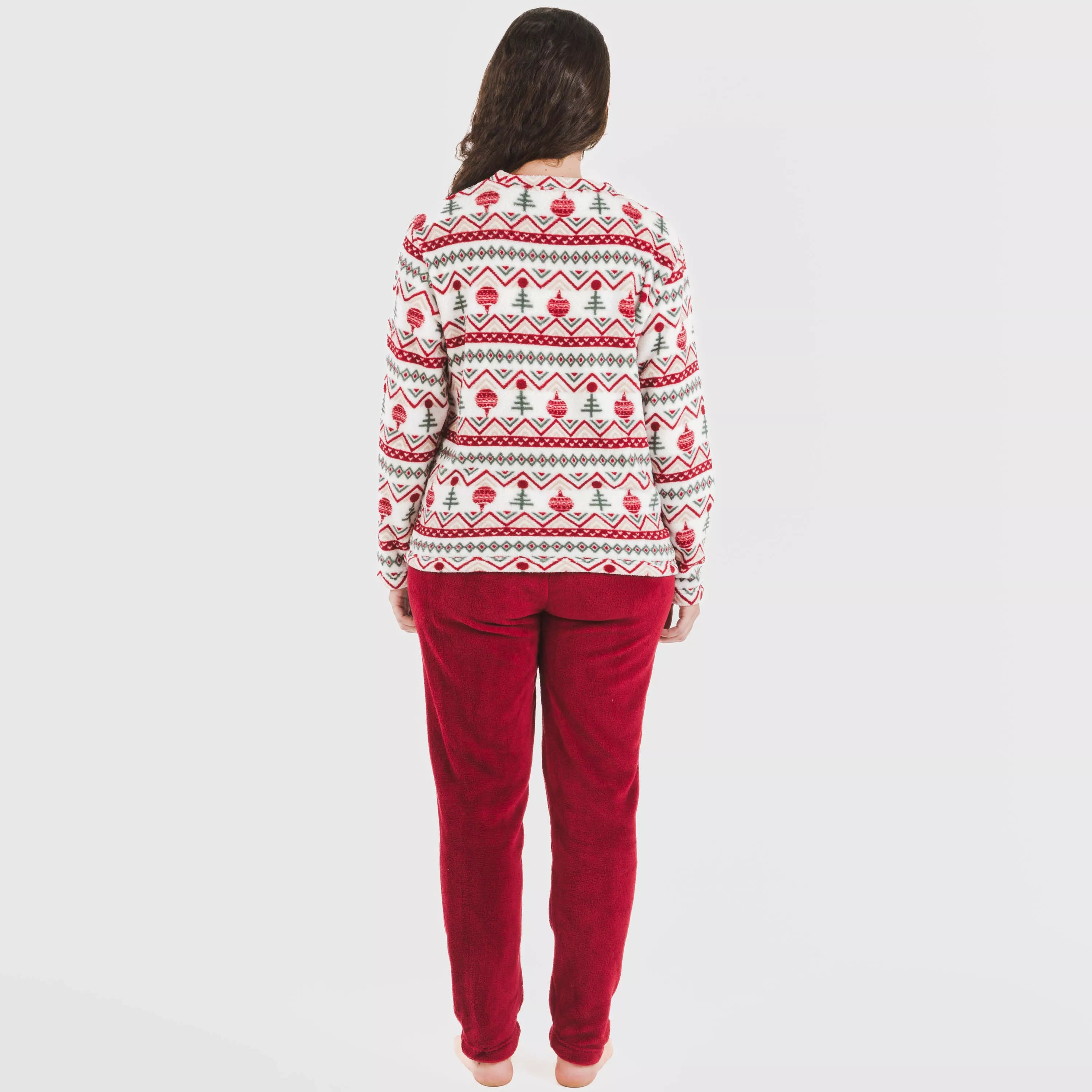 Pijama bordô Coral Joshie