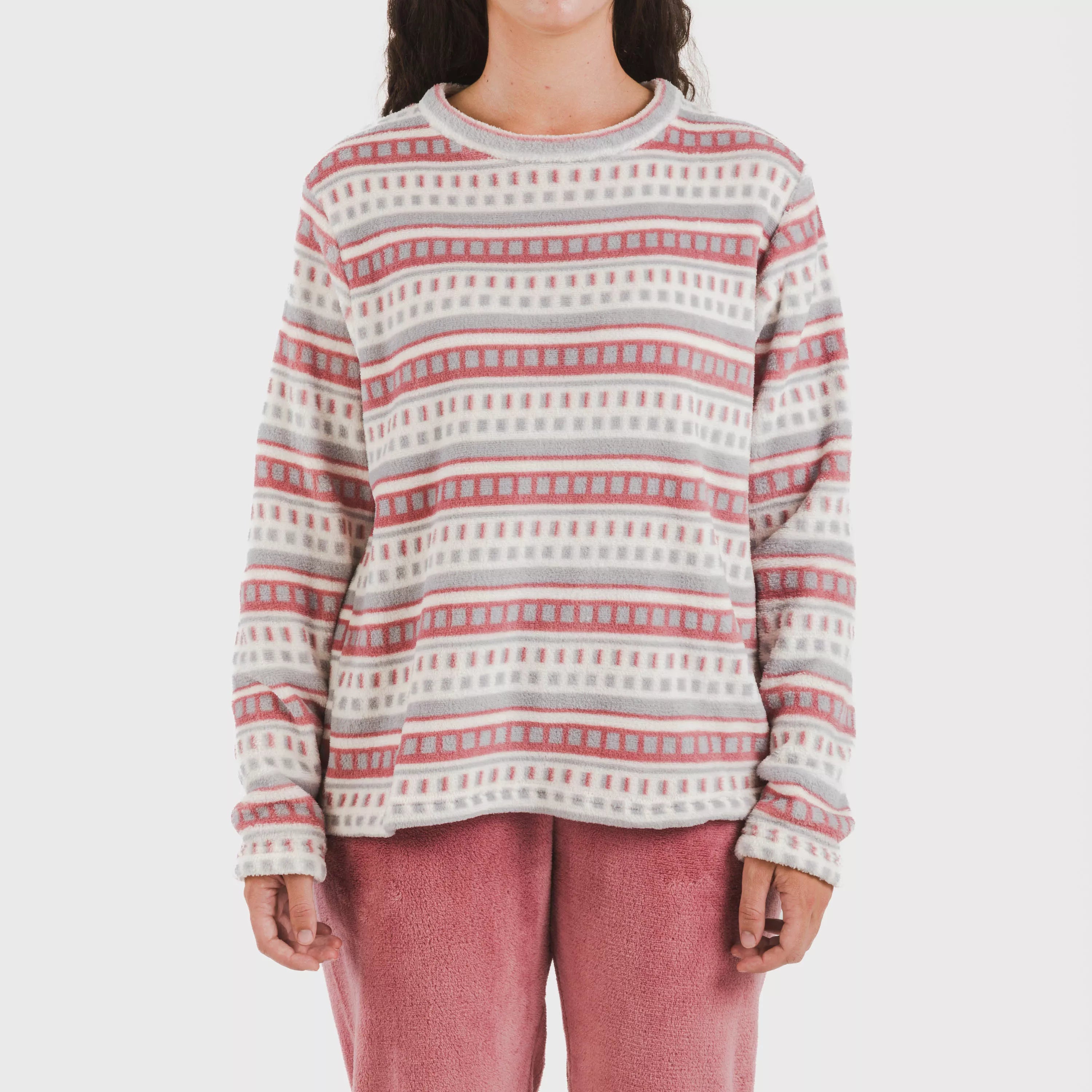 Pijama Giulia rosa malva coral