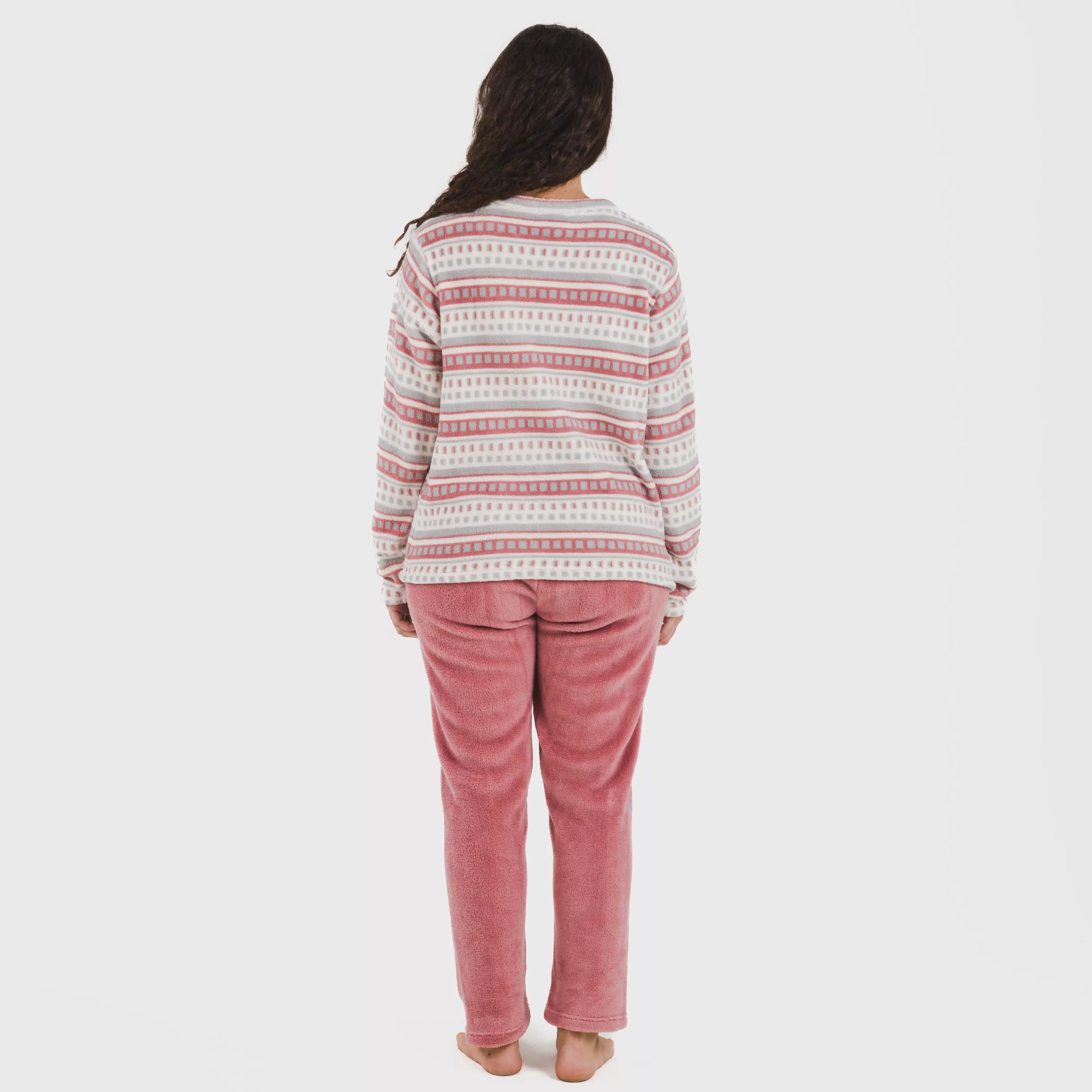 Pijama Giulia rosa malva coral