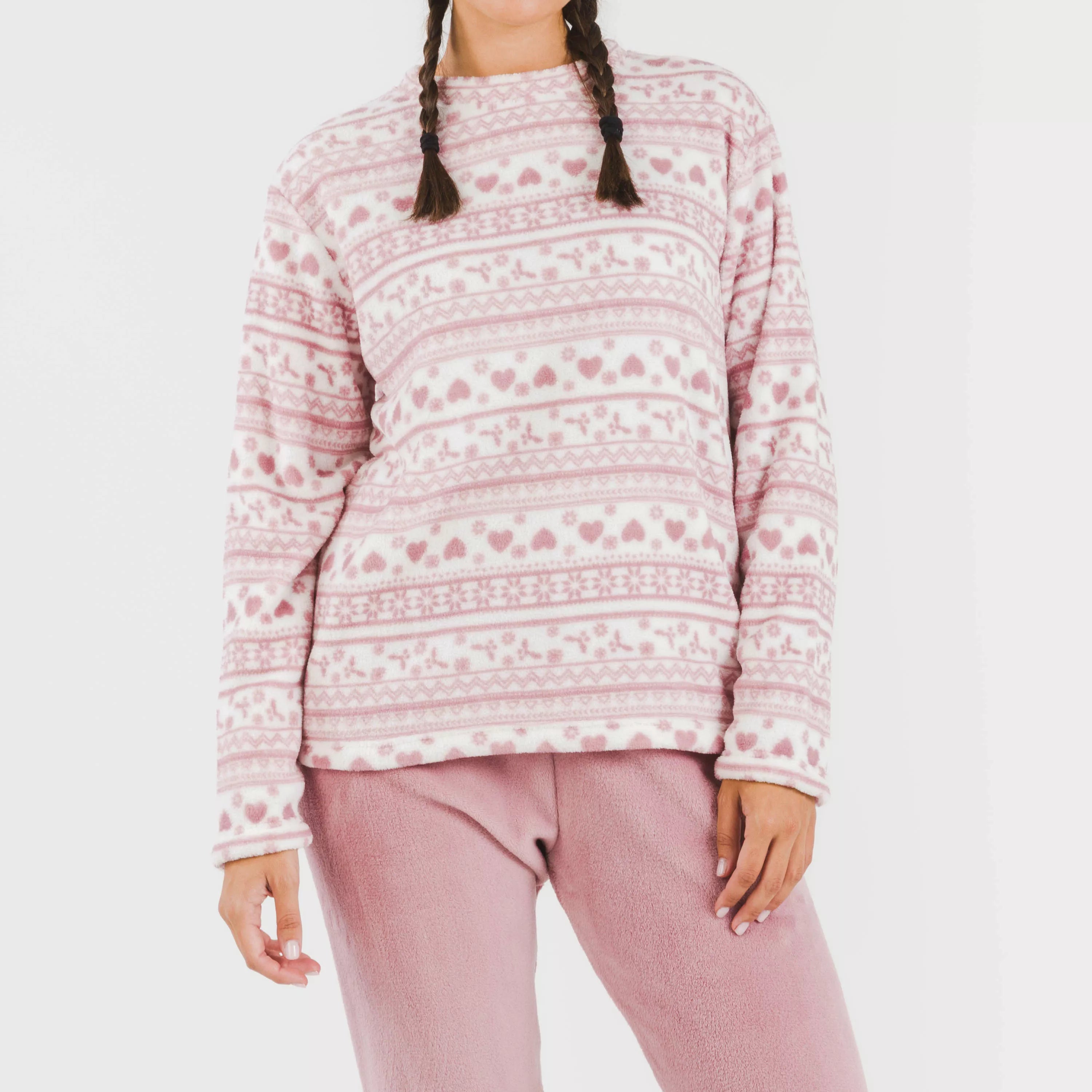 pijama rosa malva coral doce