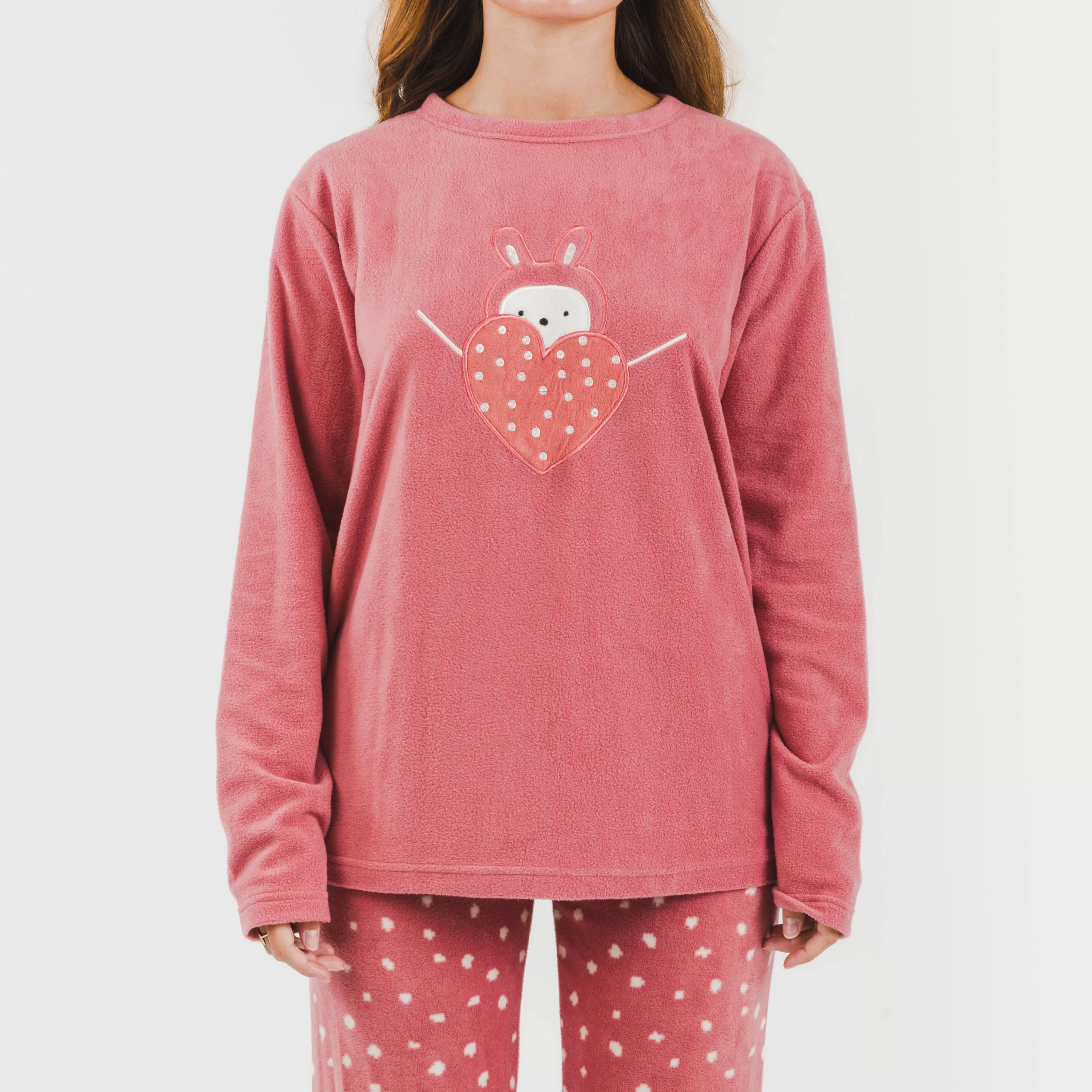 Pijama polar Dada rosa