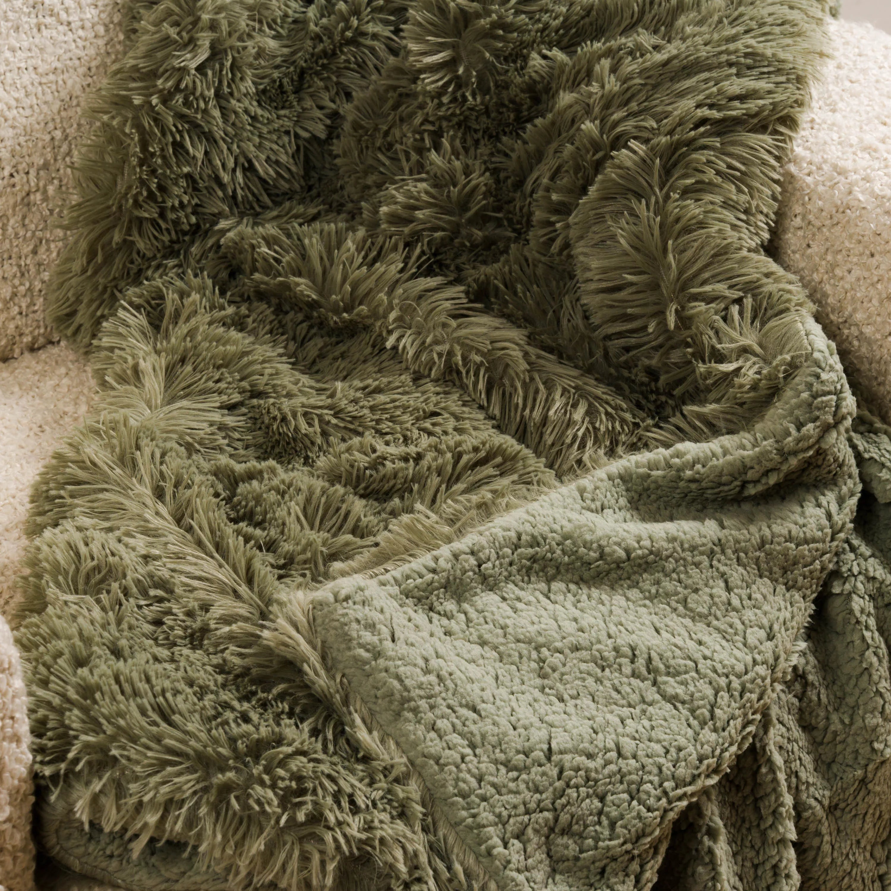 Manta pelo sherpa lisa