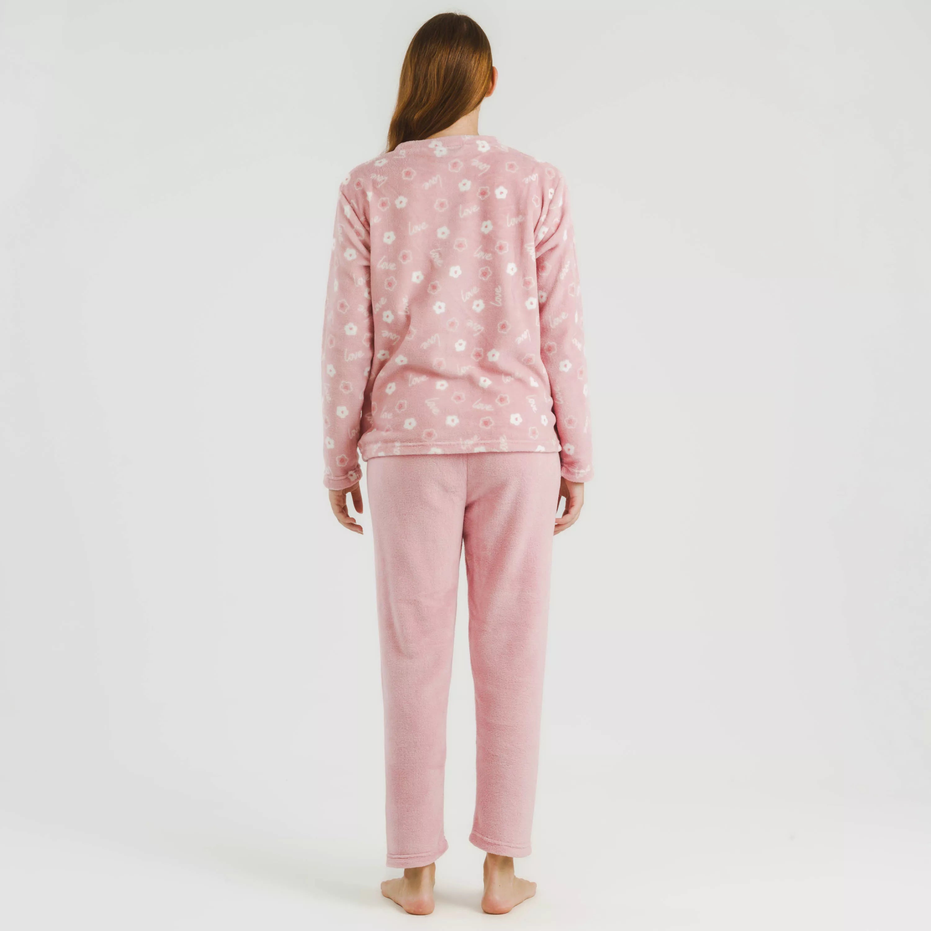 Pijama coral Vickie rosa palo