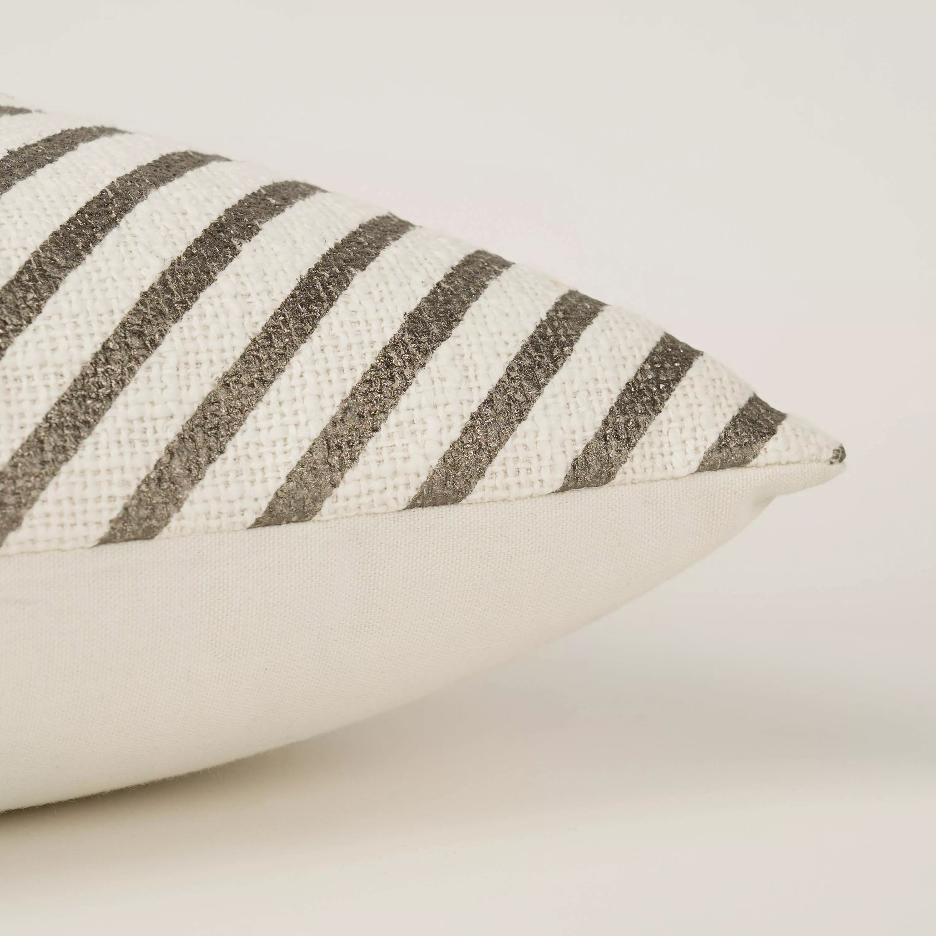 Almofada quadrada de algodão com estampa de diamante simples, 45x45 cm - capa + enchimento