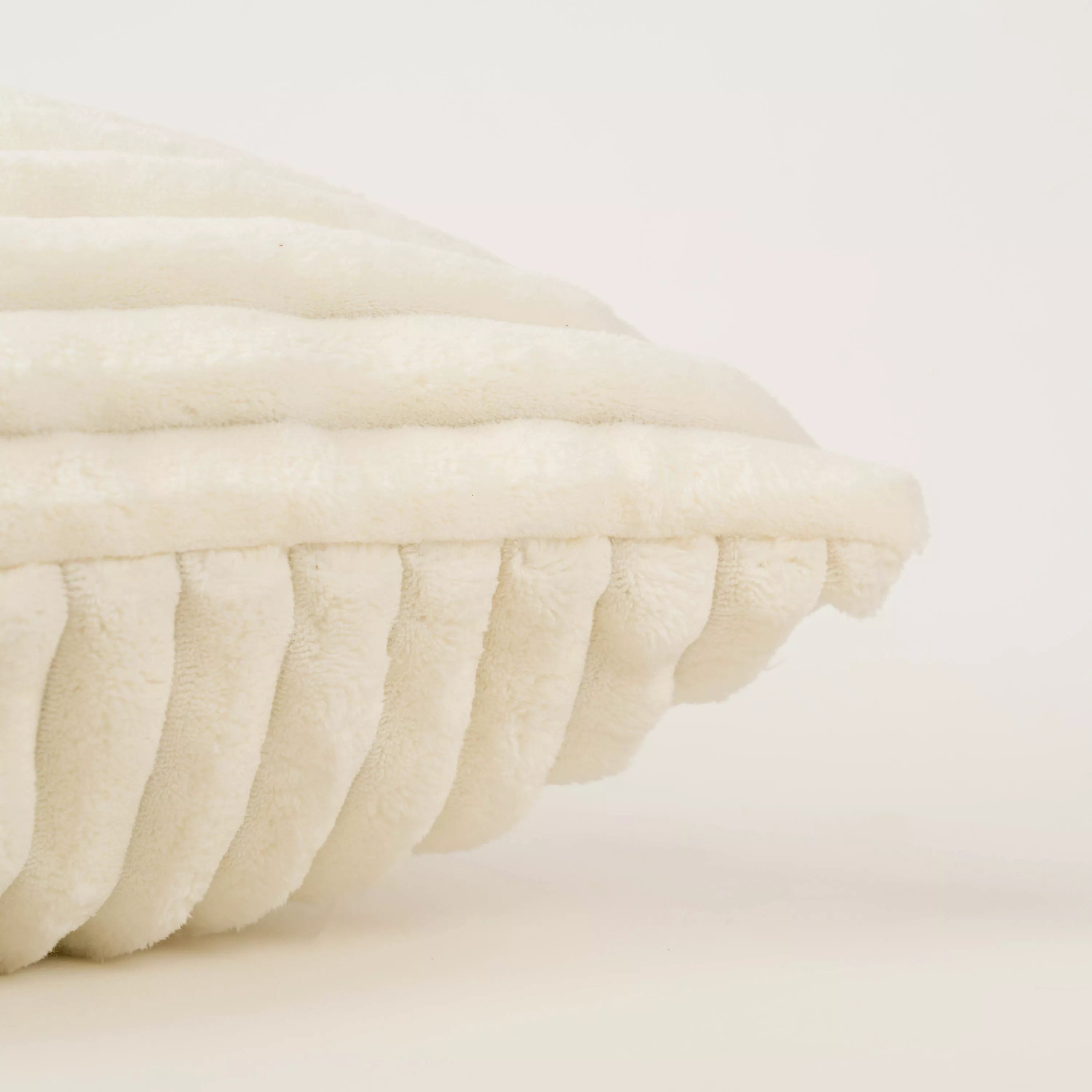 Almofada quadrada de veludo cotelê, textura cruzada lisa, 45x45 cm - capa + enchimento