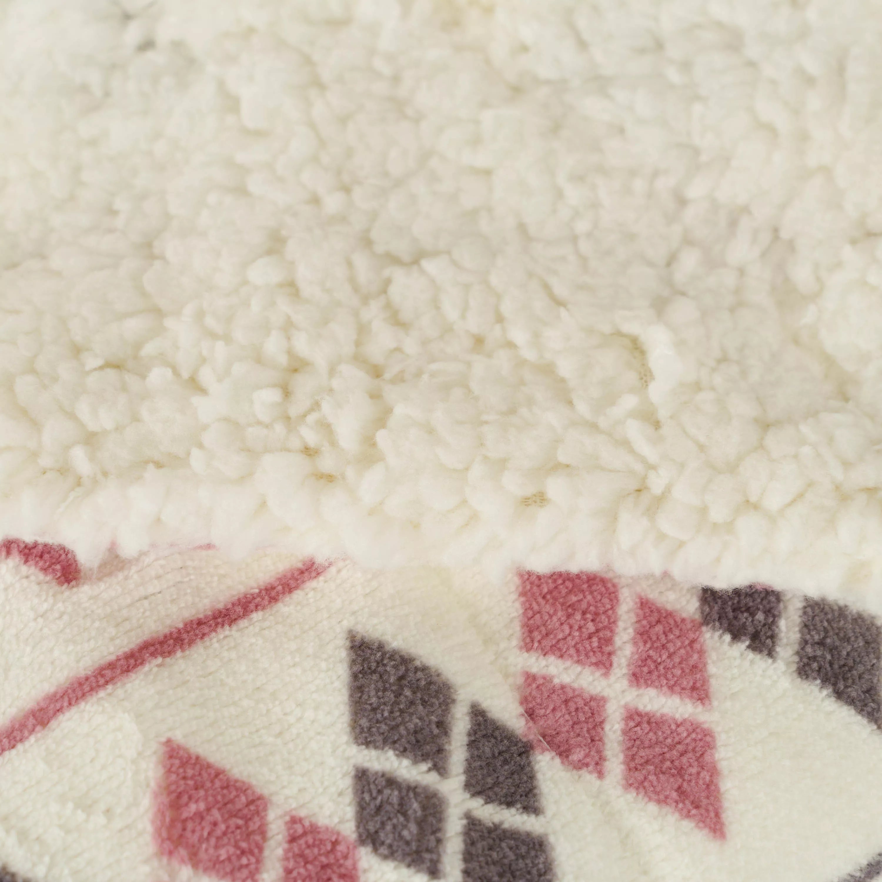 Manta Sherpa cor malva Casimira