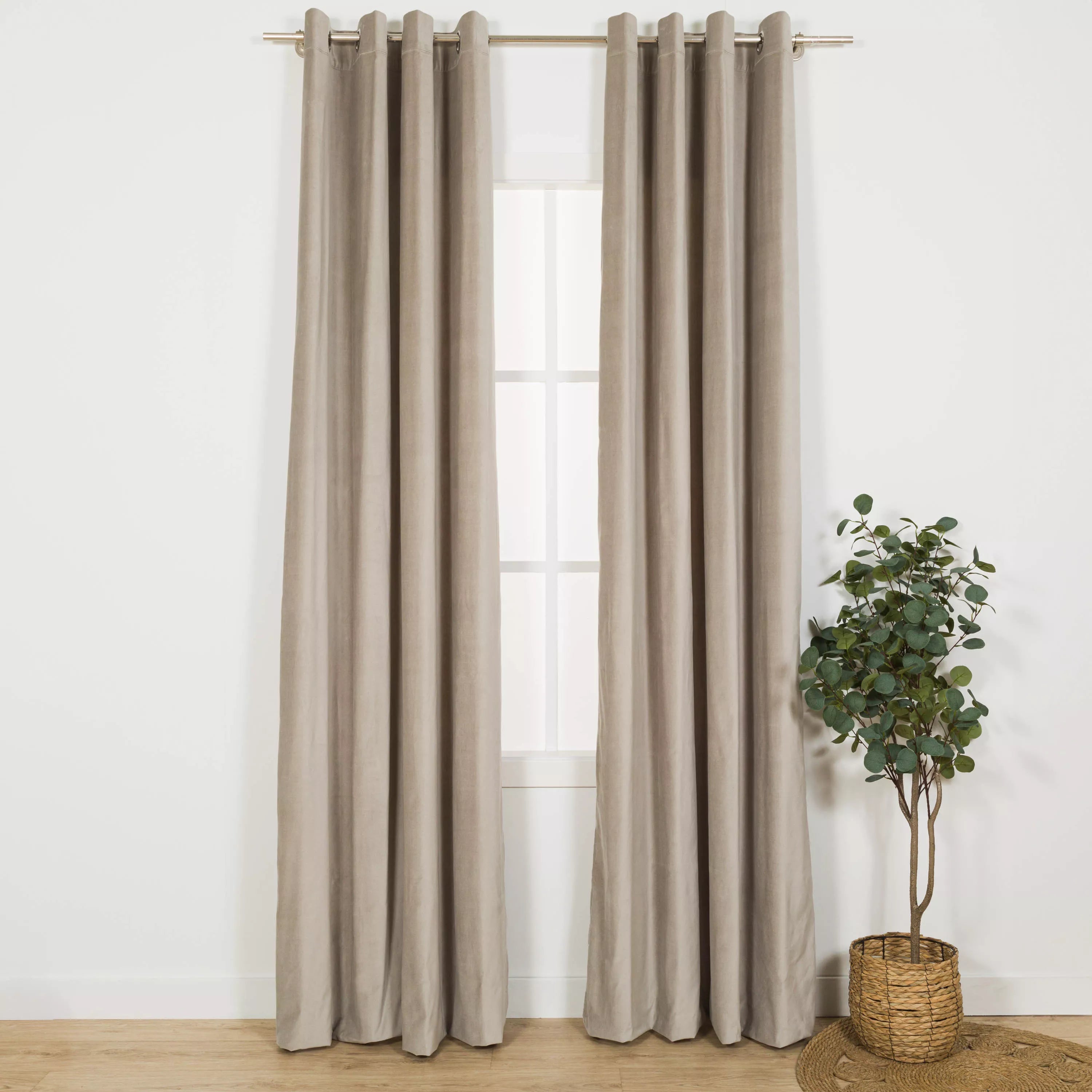 cortina de veludo de algodão