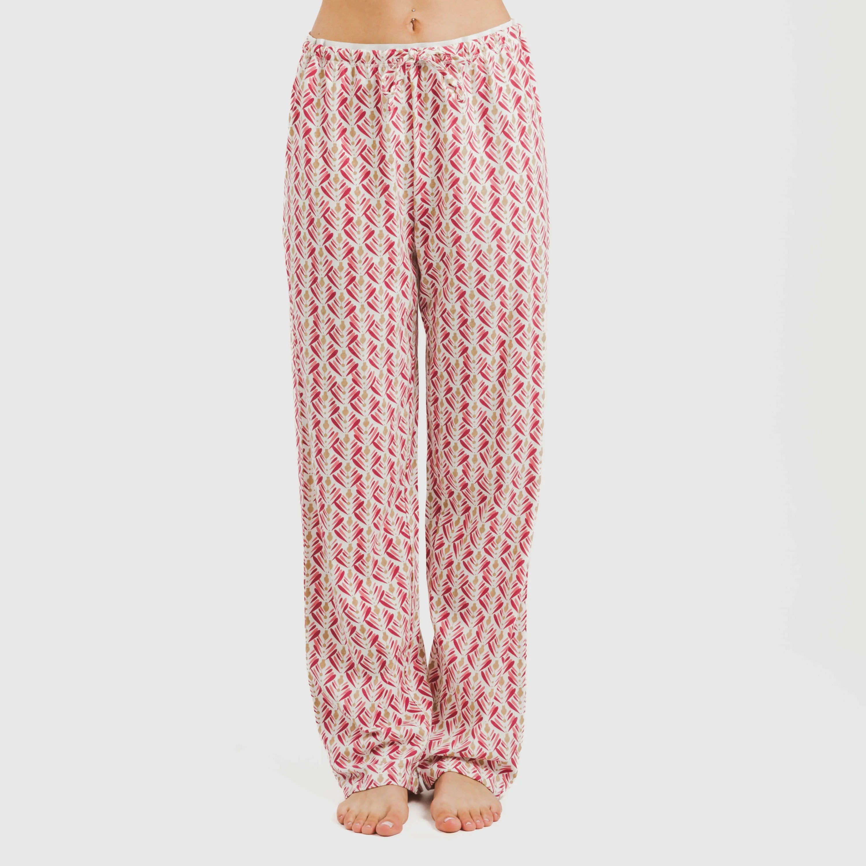 Pijama largo algodón Eurico marsala