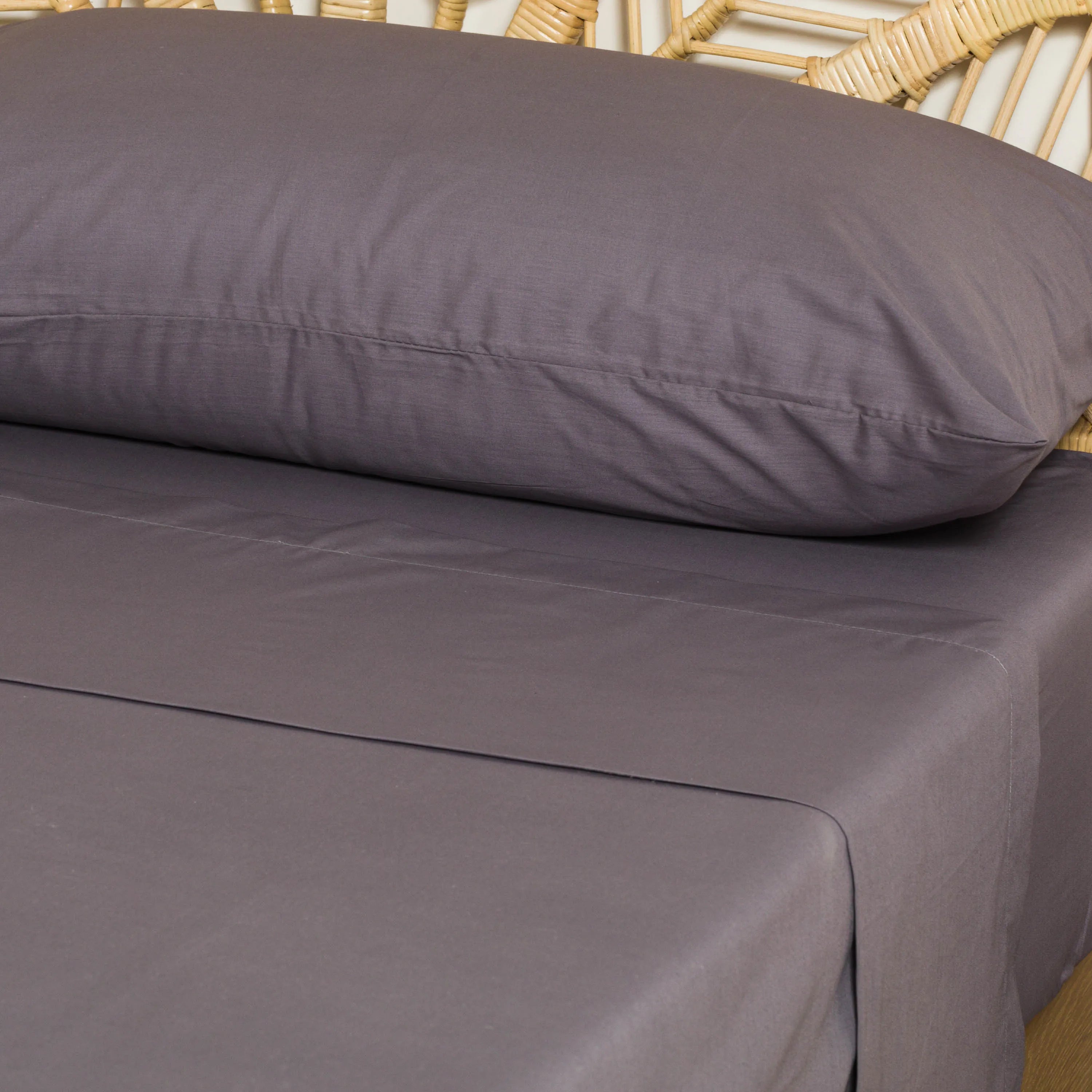 Jogo de lençóis PR em percal de algodão tingido