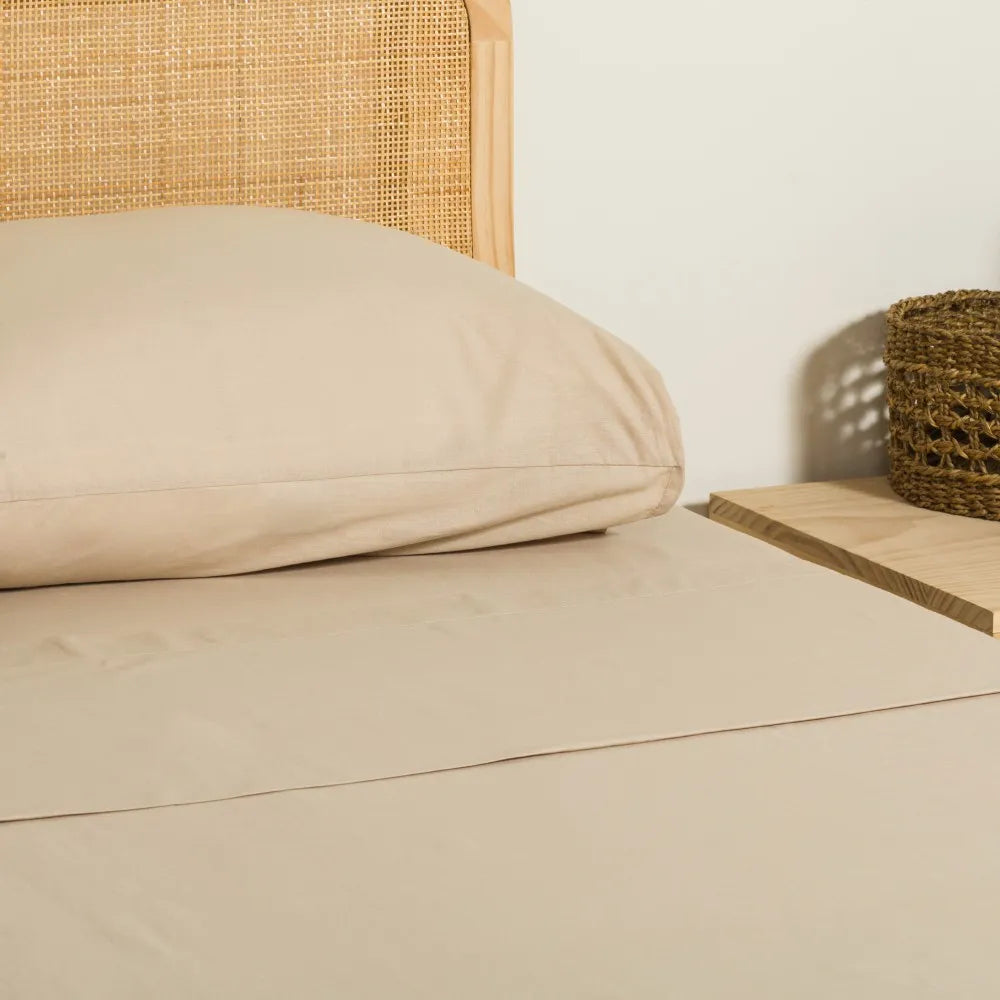 Conjunto de lençóis tingidos de algodão PR