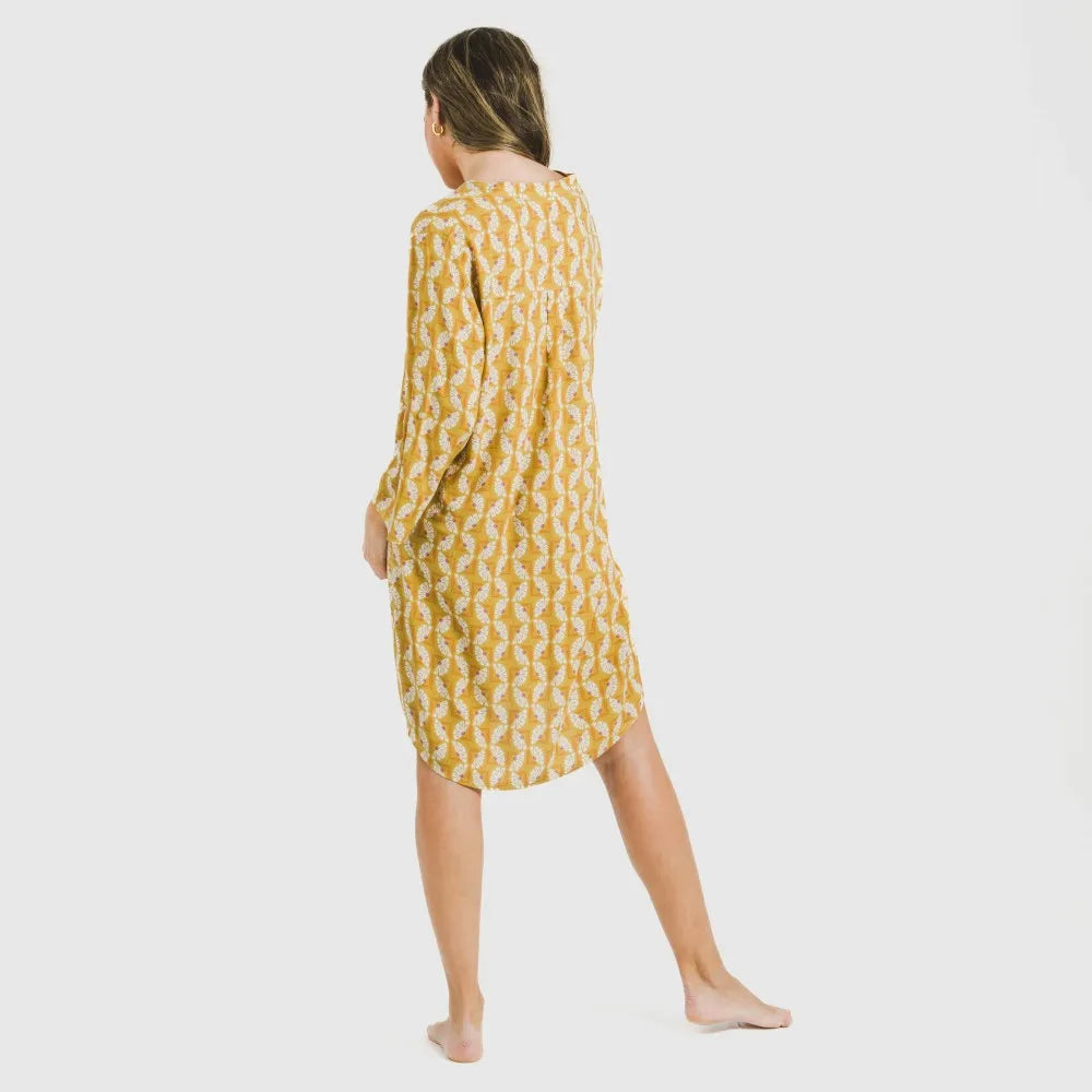 Túnica viscosa Calsita mostarda